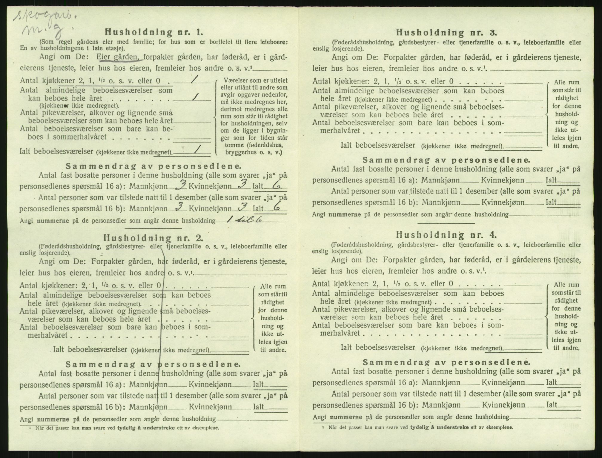 SAH, 1920 census for Åmot, 1920, p. 62