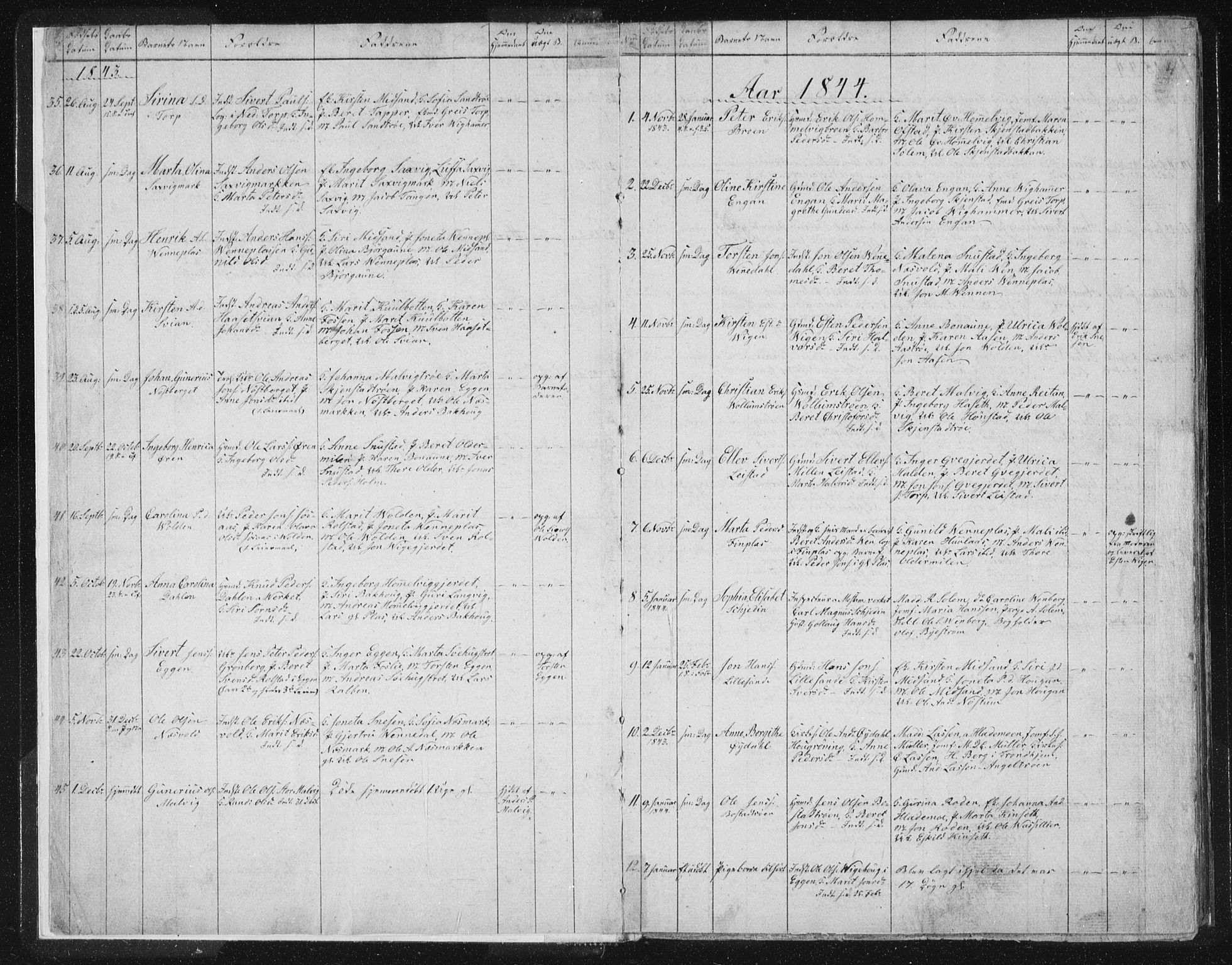 Ministerialprotokoller, klokkerbøker og fødselsregistre - Sør-Trøndelag, SAT/A-1456/616/L0406: Parish register (official) no. 616A03, 1843-1879, p. 4