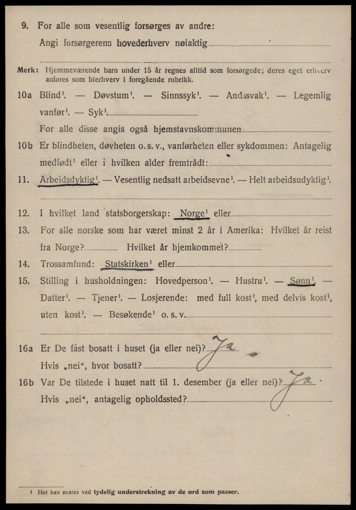 SAT, 1920 census for Halsa, 1920, p. 1093