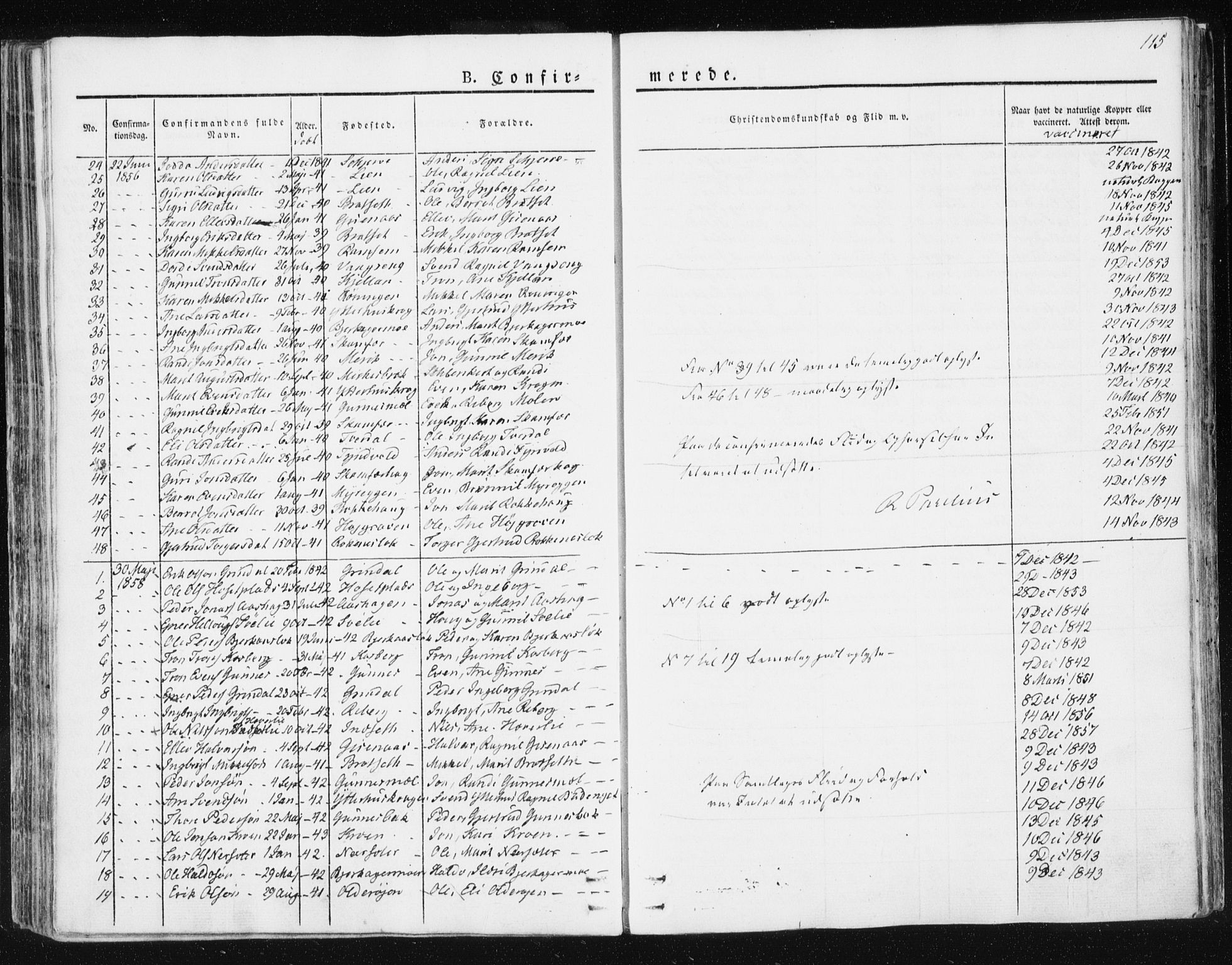 Ministerialprotokoller, klokkerbøker og fødselsregistre - Sør-Trøndelag, AV/SAT-A-1456/674/L0869: Parish register (official) no. 674A01, 1829-1860, p. 115