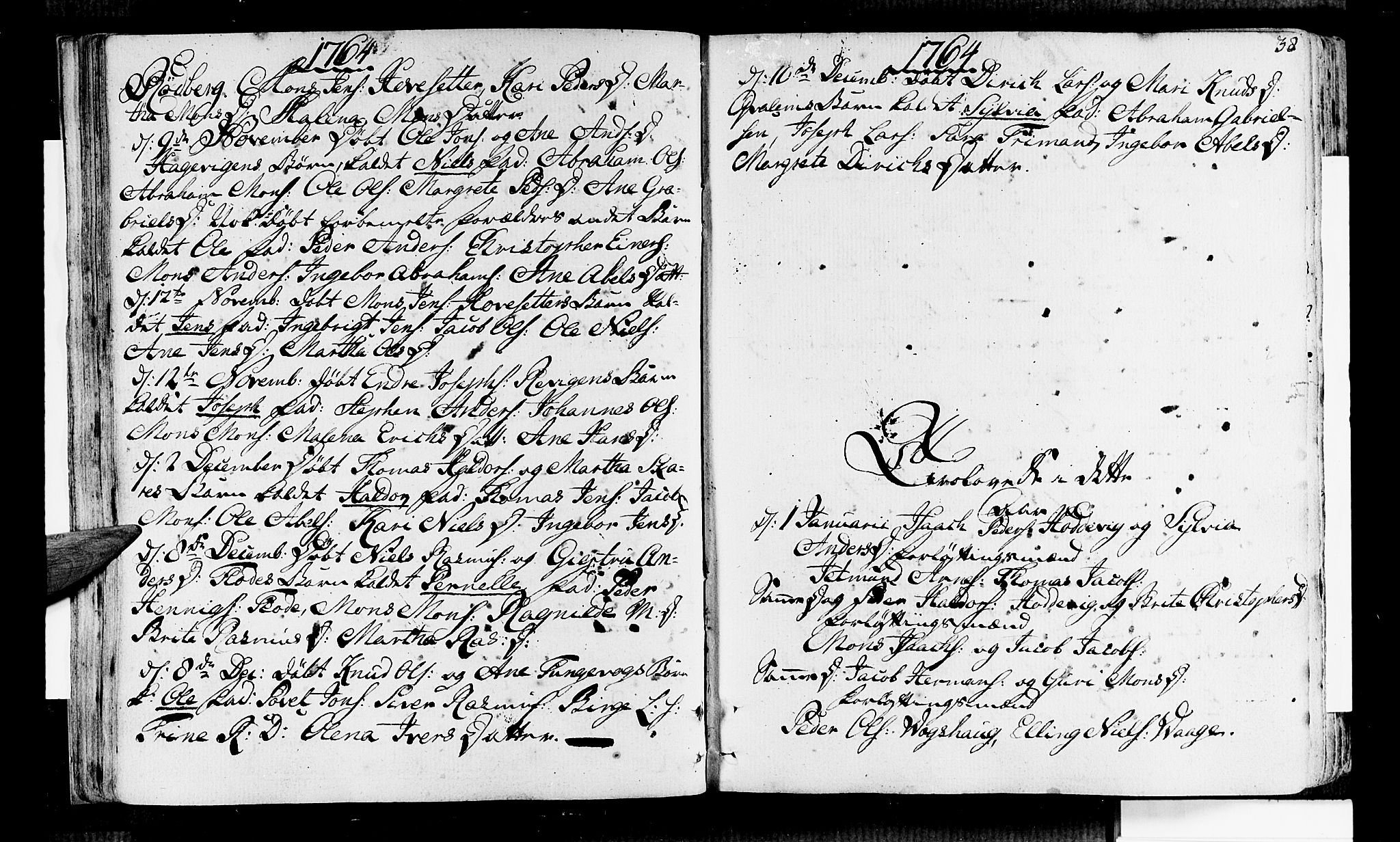 Selje sokneprestembete, AV/SAB-A-99938/H/Ha/Haa/Haaa: Parish register (official) no. A 5, 1760-1782, p. 38