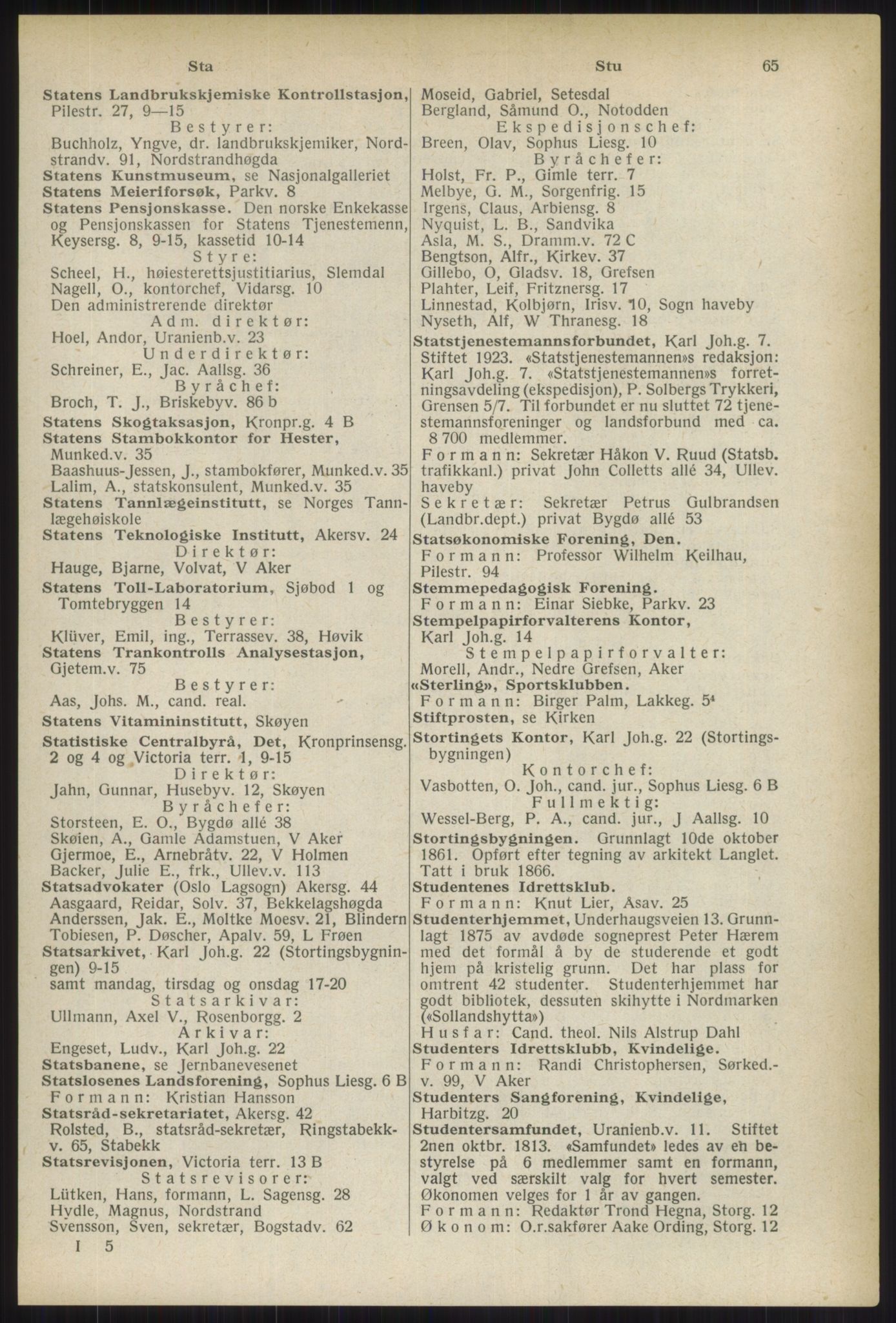Kristiania/Oslo adressebok, PUBL/-, 1937, p. 65