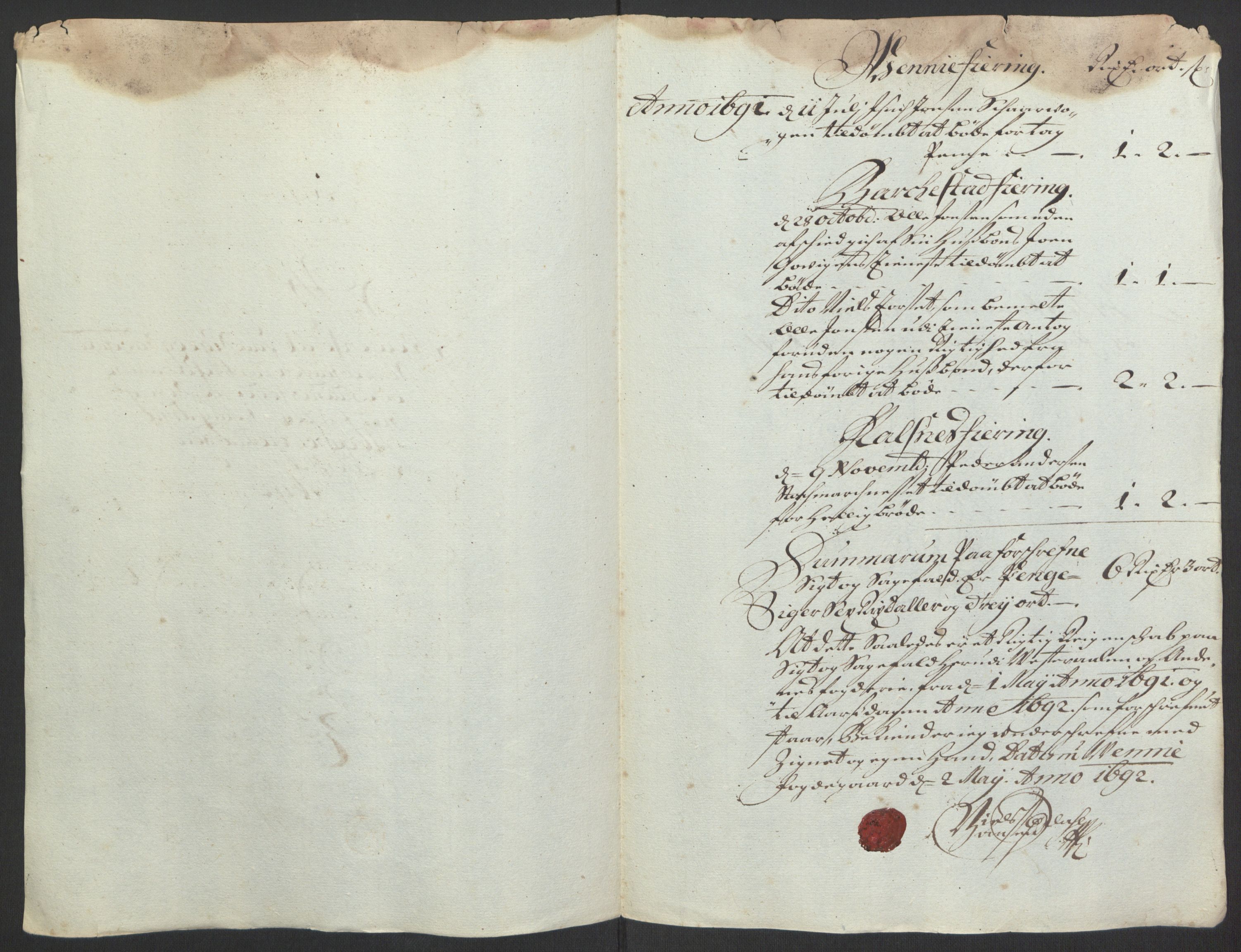 Rentekammeret inntil 1814, Reviderte regnskaper, Fogderegnskap, AV/RA-EA-4092/R67/L4676: Fogderegnskap Vesterålen, Andenes og Lofoten, 1691-1693, p. 189