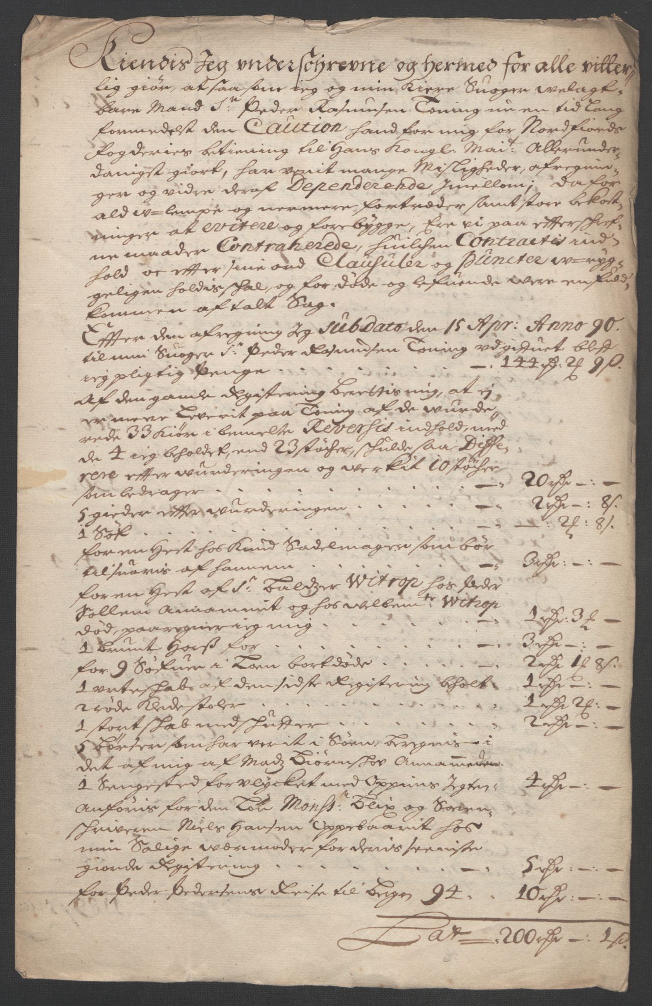 Rentekammeret inntil 1814, Reviderte regnskaper, Fogderegnskap, RA/EA-4092/R53/L3422: Fogderegnskap Sunn- og Nordfjord, 1695-1696, p. 463