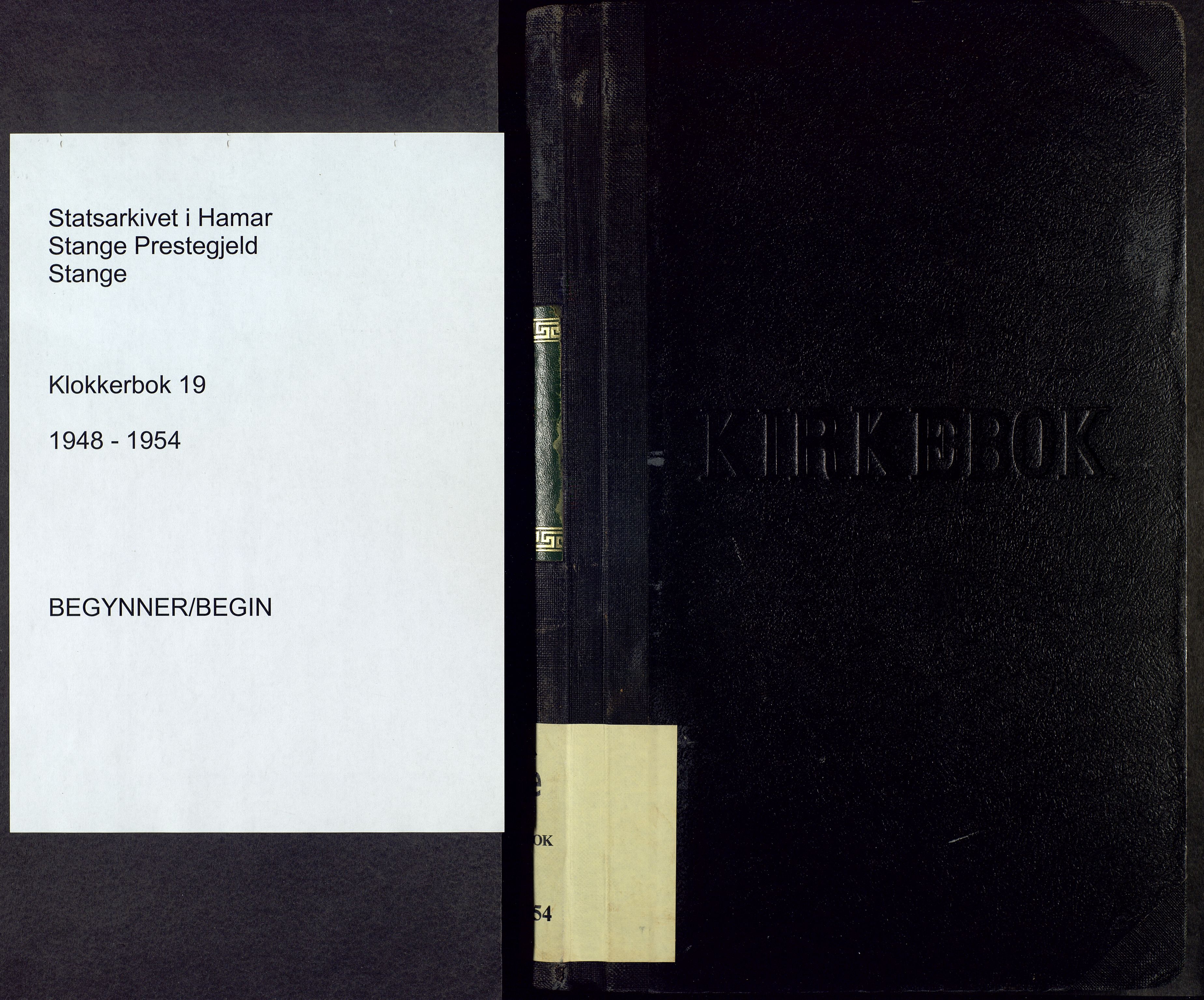 Stange prestekontor, SAH/PREST-002/L/L0022: Parish register (copy) no. 22, 1948-1954