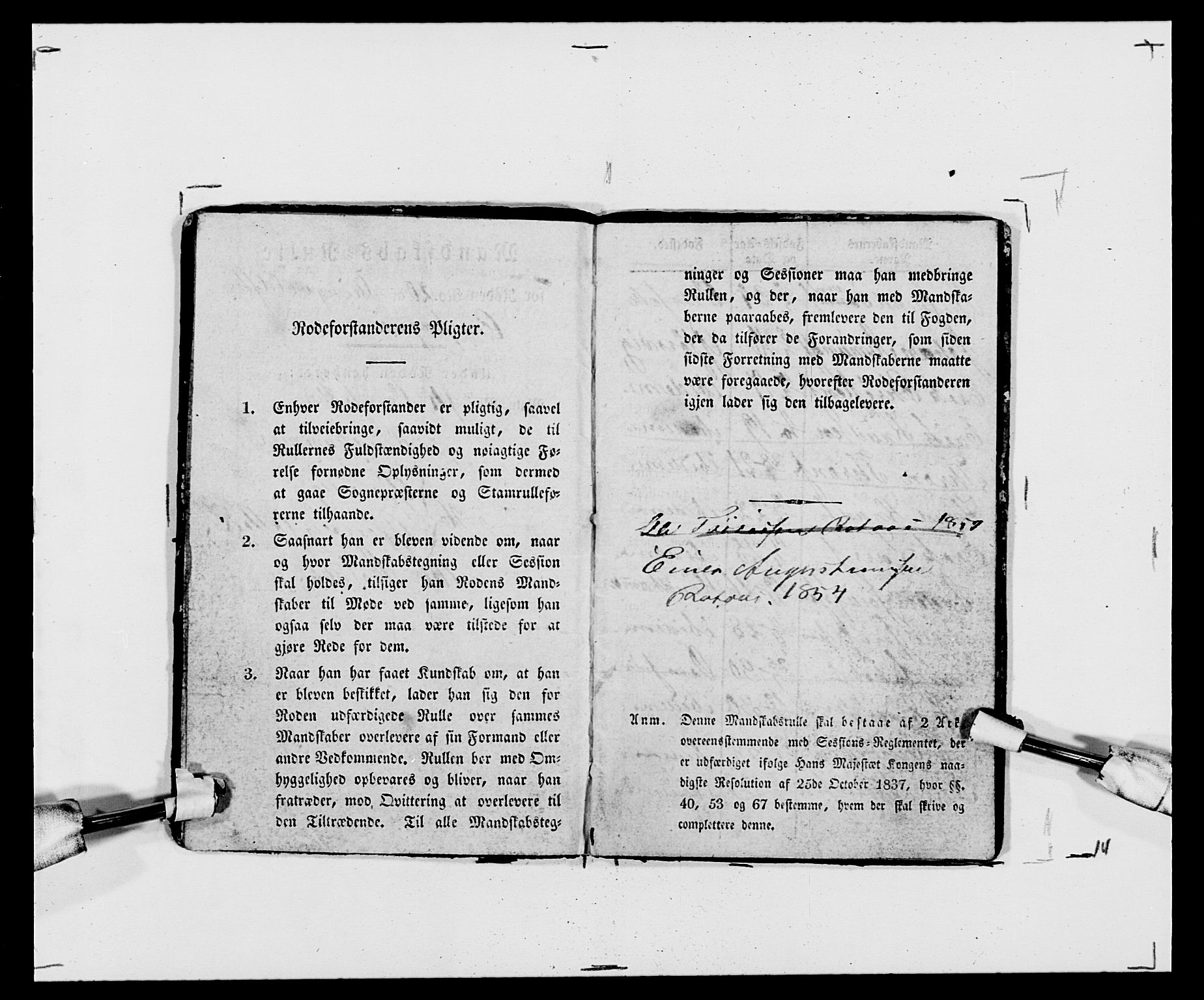 Generalitets- og kommissariatskollegiet, Det kongelige norske kommissariatskollegium, AV/RA-EA-5420/E/Eh/L0120: Tingvollske kompani, 1850-1870, p. 85