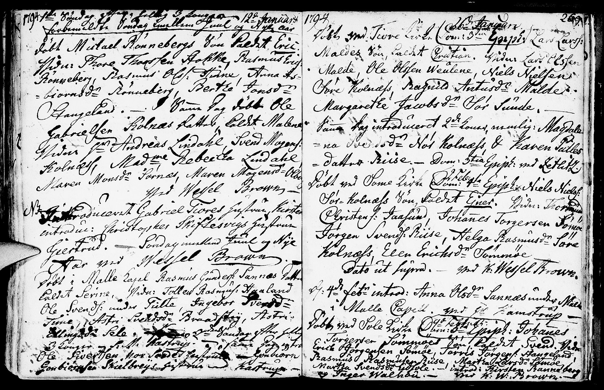 Håland sokneprestkontor, SAST/A-101802/001/30BA/L0002: Parish register (official) no. A 2, 1722-1794, p. 269