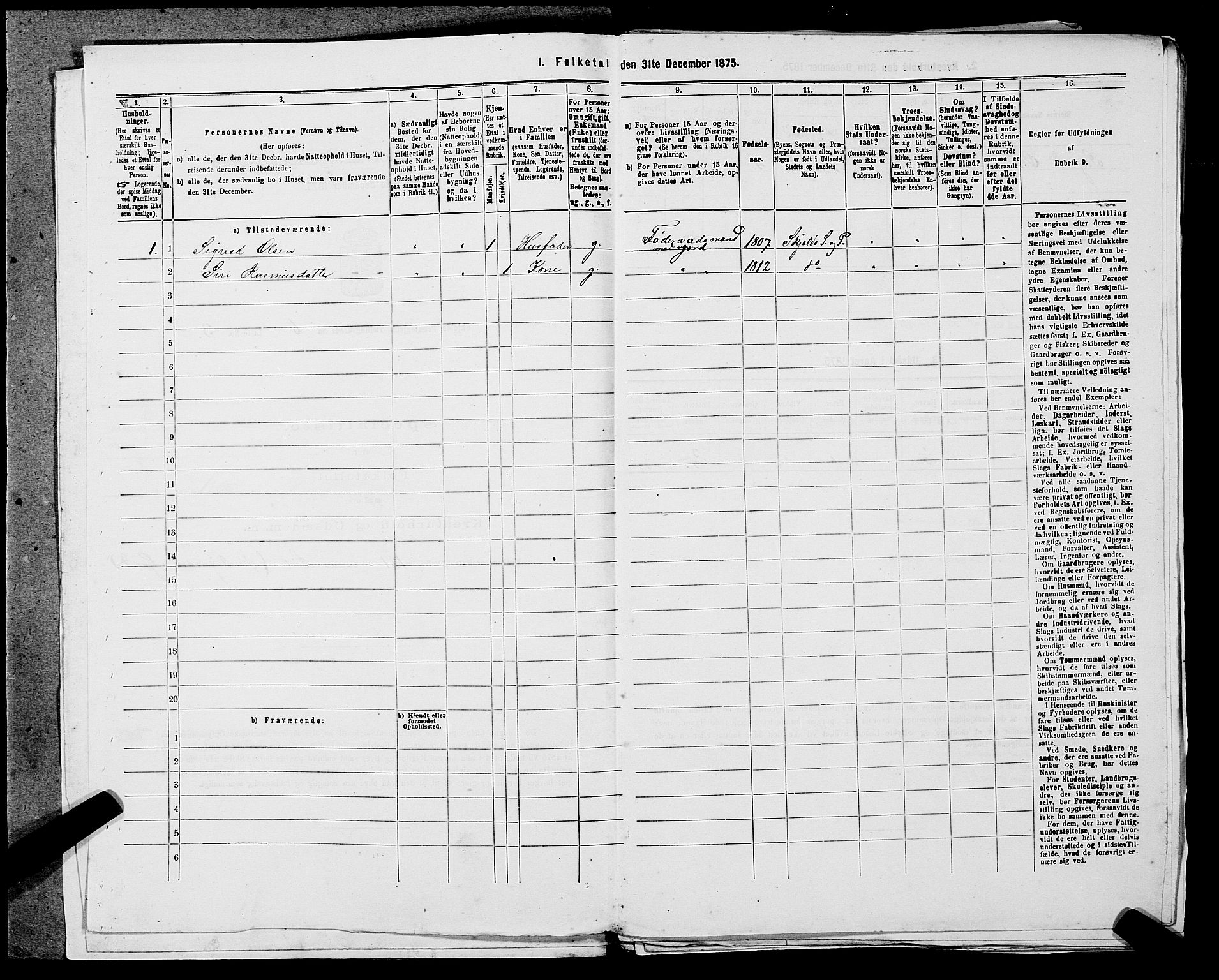 SAST, 1875 census for 1154P Skjold, 1875, p. 525