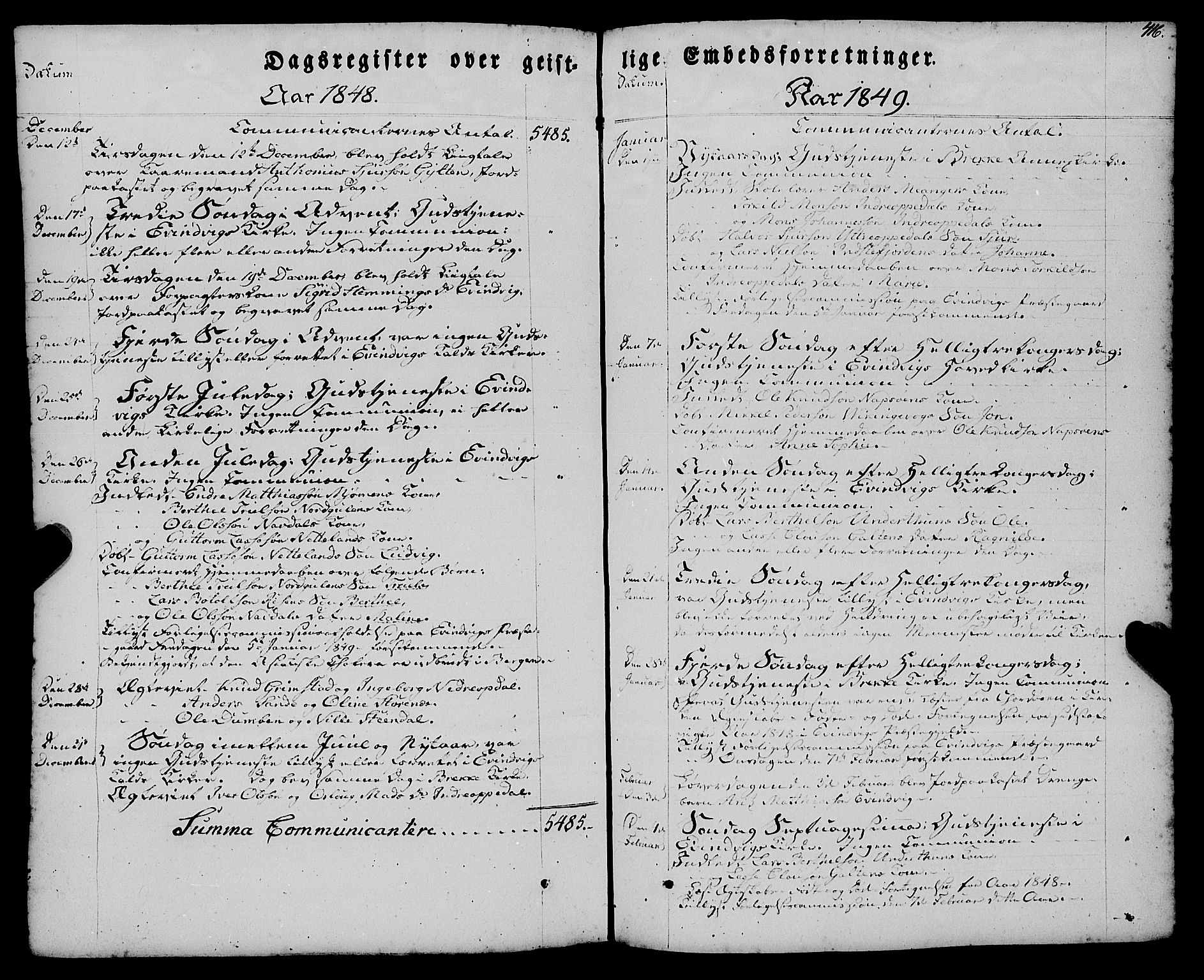Gulen sokneprestembete, SAB/A-80201/H/Haa/Haaa/L0021: Parish register (official) no. A 21, 1848-1858, p. 416