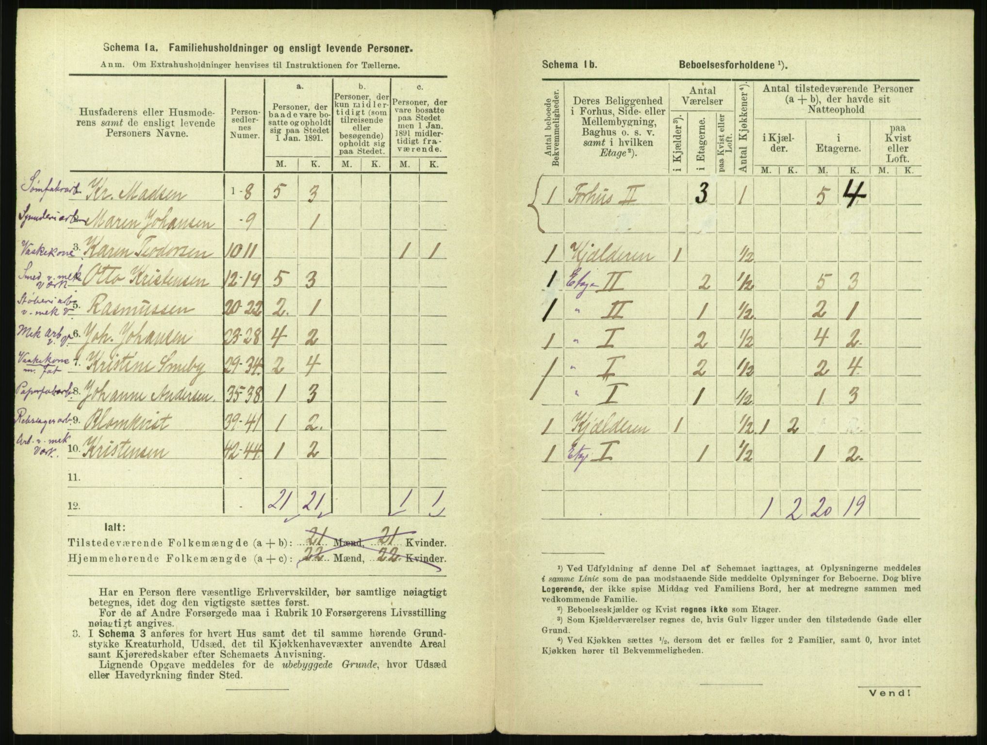 RA, 1891 census for 0301 Kristiania, 1891, p. 149968