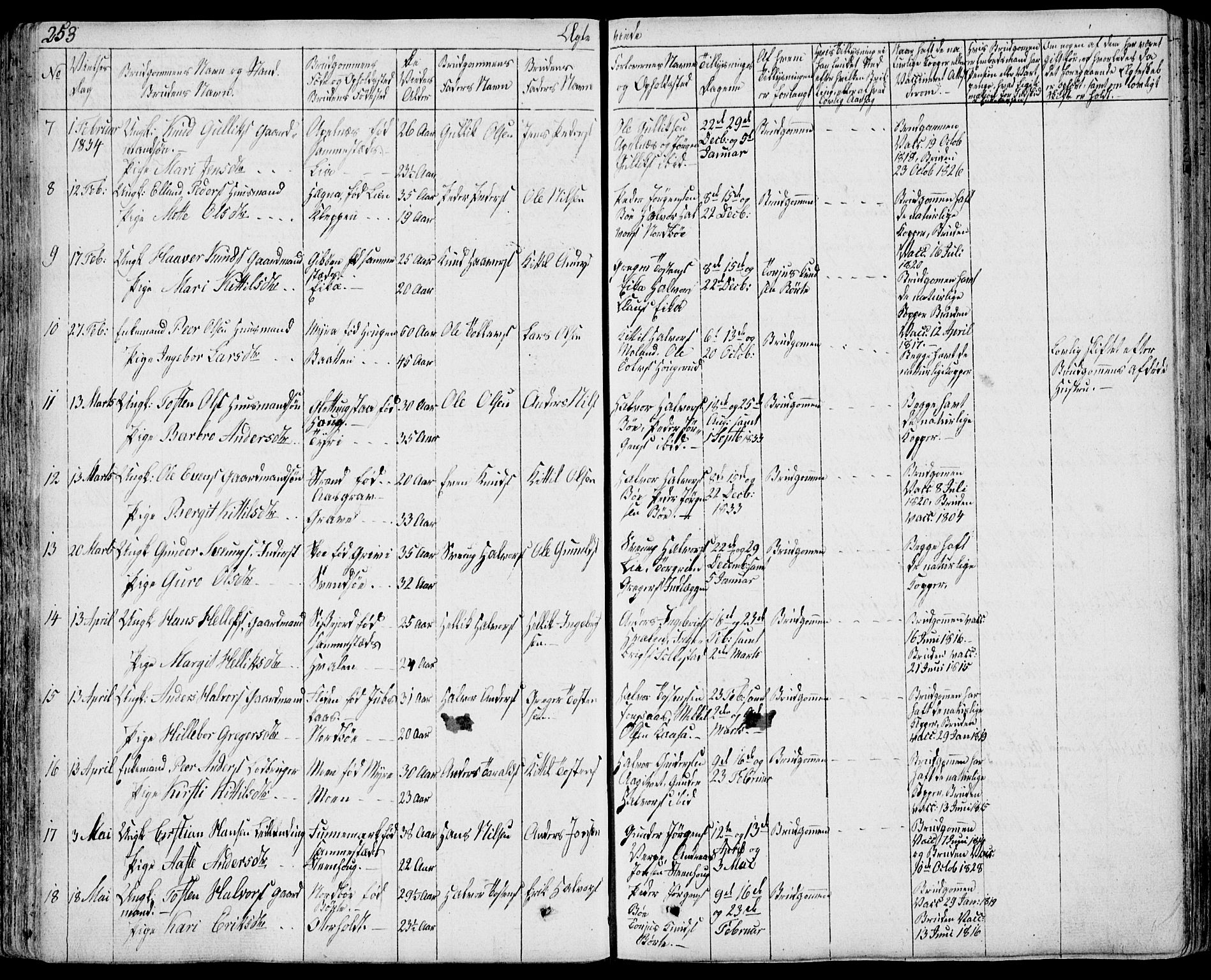 Bø kirkebøker, AV/SAKO-A-257/F/Fa/L0007: Parish register (official) no. 7, 1831-1848, p. 253