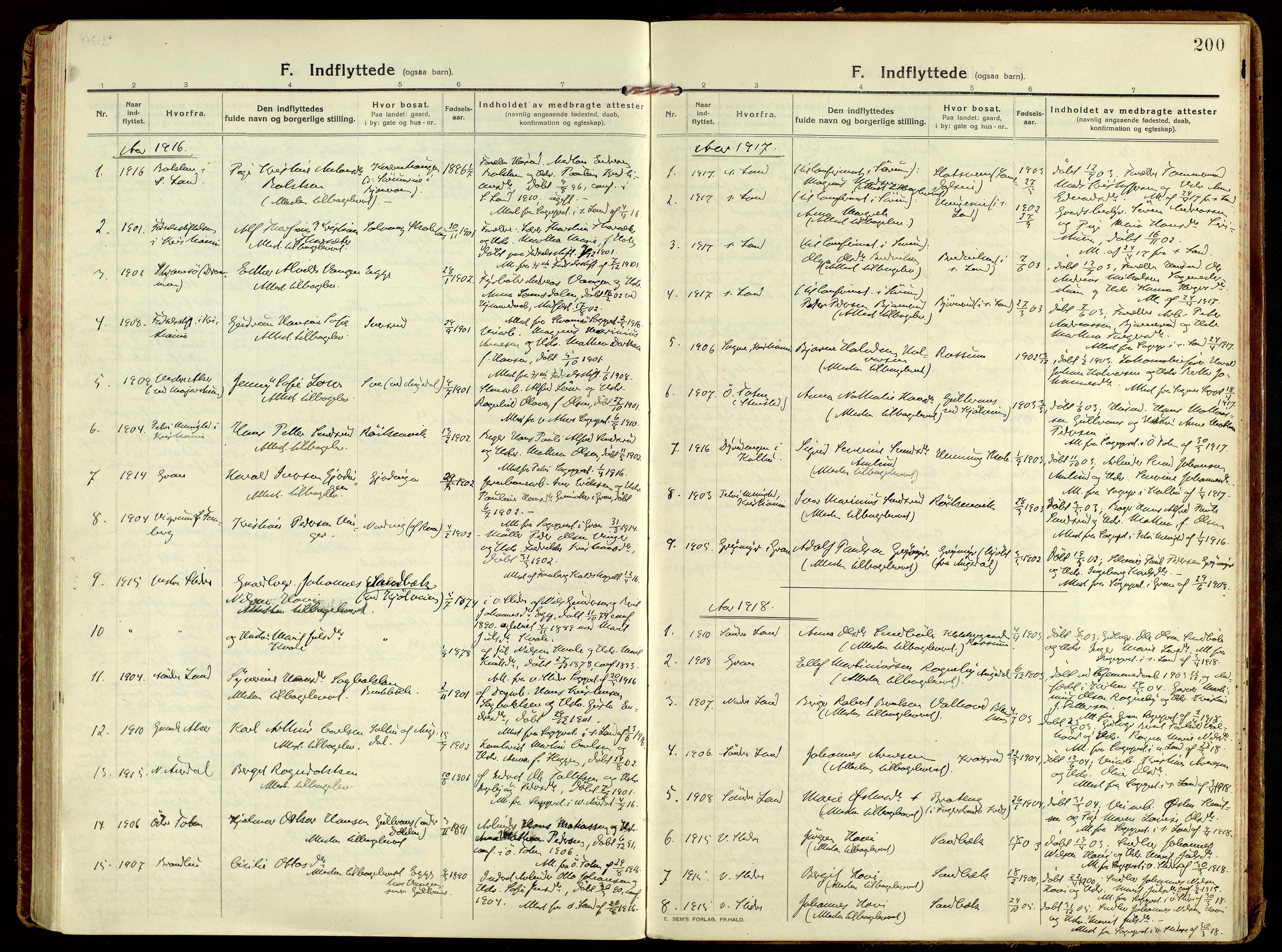 Brandbu prestekontor, AV/SAH-PREST-114/H/Ha/Haa/L0004: Parish register (official) no. 4, 1913-1923, p. 200