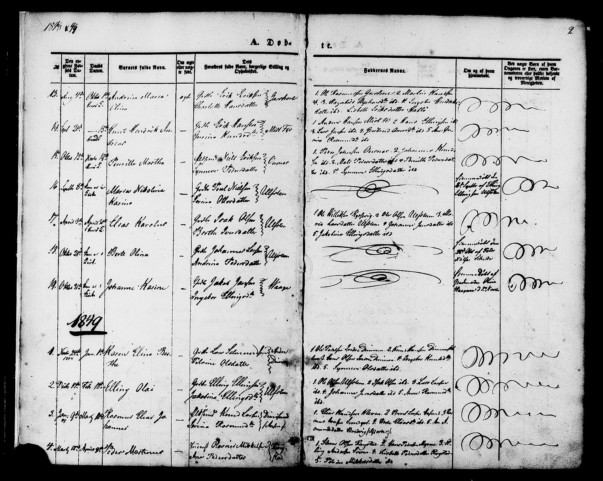 Ministerialprotokoller, klokkerbøker og fødselsregistre - Møre og Romsdal, AV/SAT-A-1454/509/L0105: Parish register (official) no. 509A03, 1848-1882, p. 2