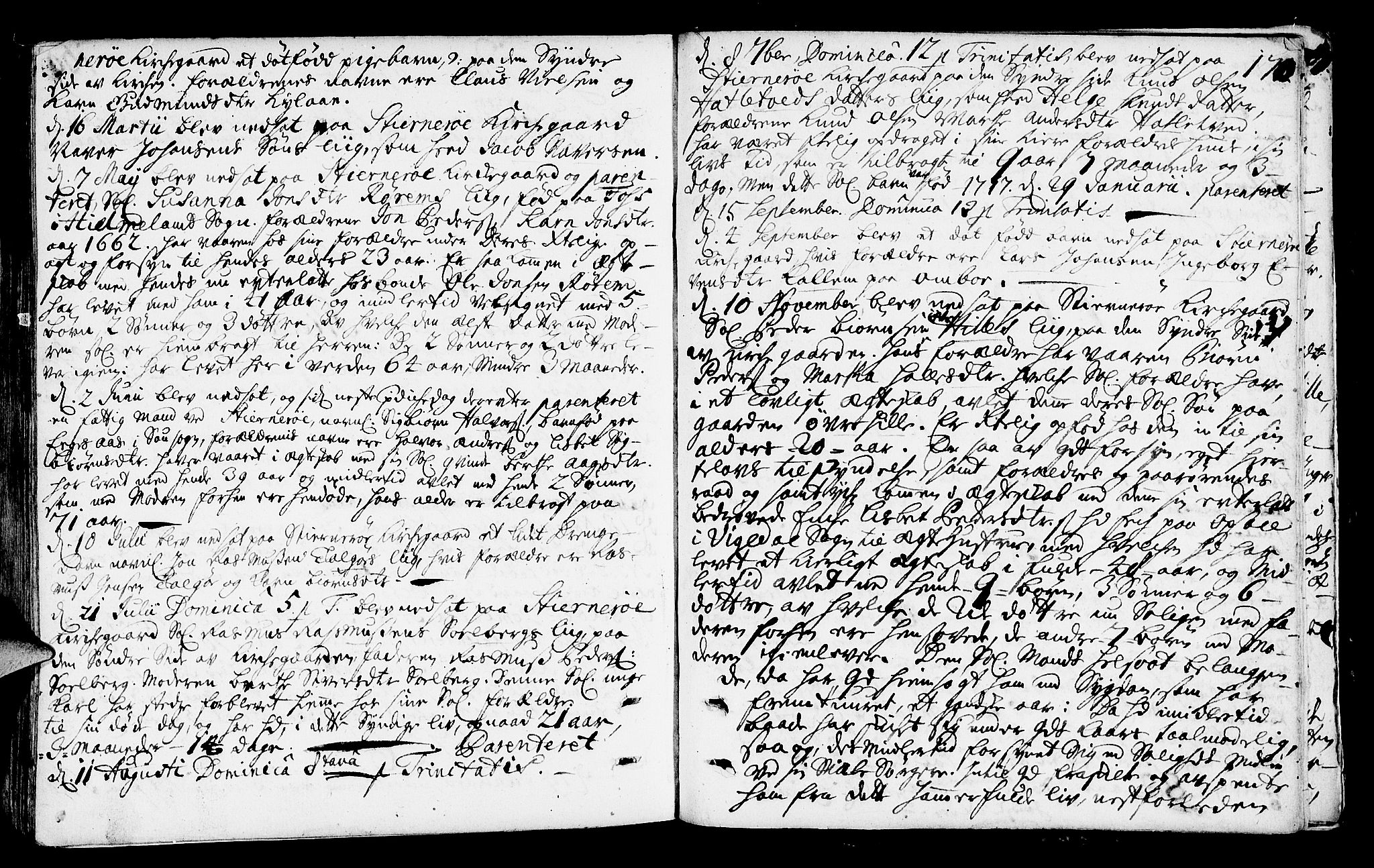 Nedstrand sokneprestkontor, SAST/A-101841/01/IV: Parish register (official) no. A 1 /2, 1724-1740, p. 170