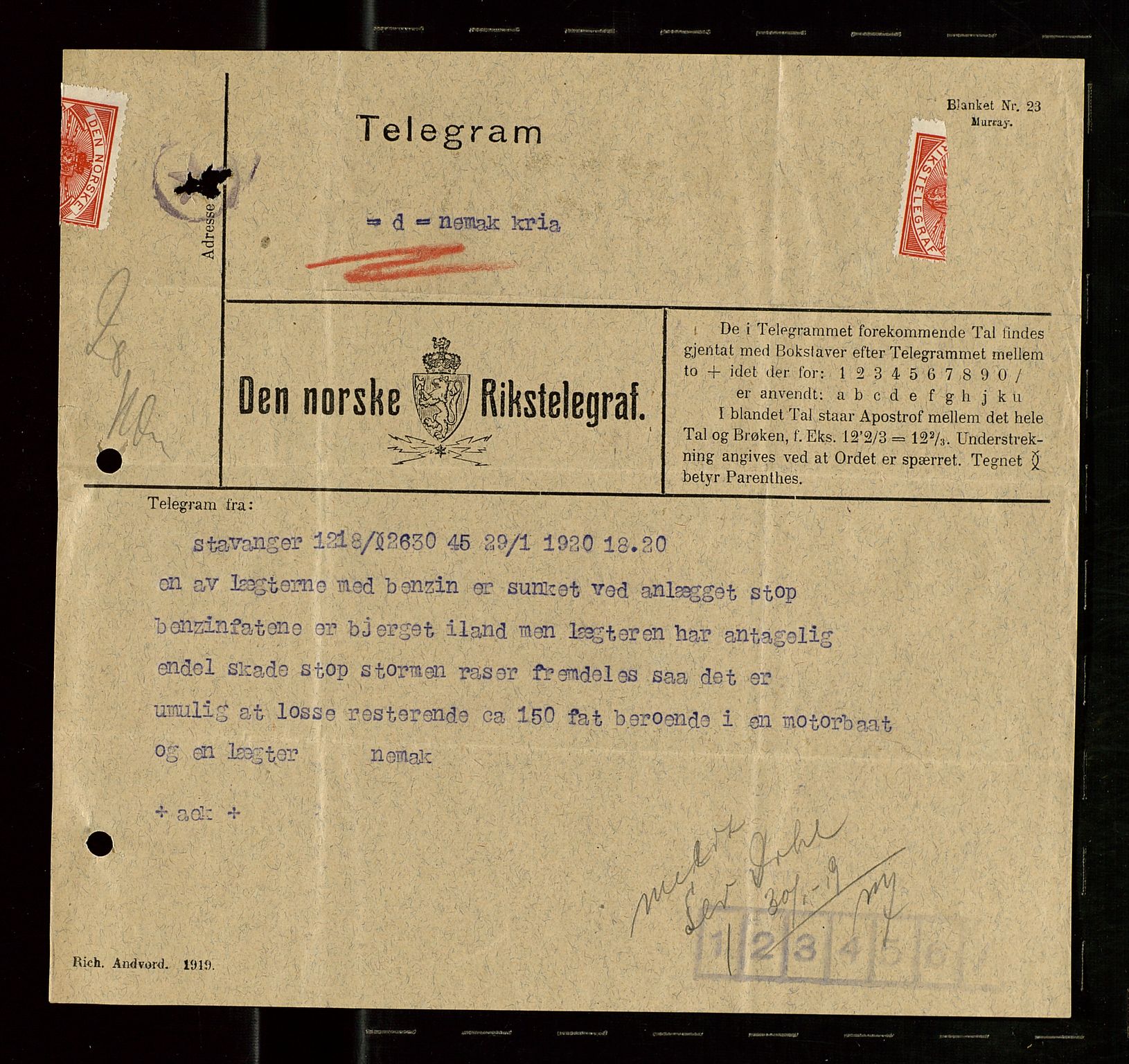 Pa 1521 - A/S Norske Shell, AV/SAST-A-101915/E/Ea/Eaa/L0011: Sjefskorrespondanse, 1921, p. 116