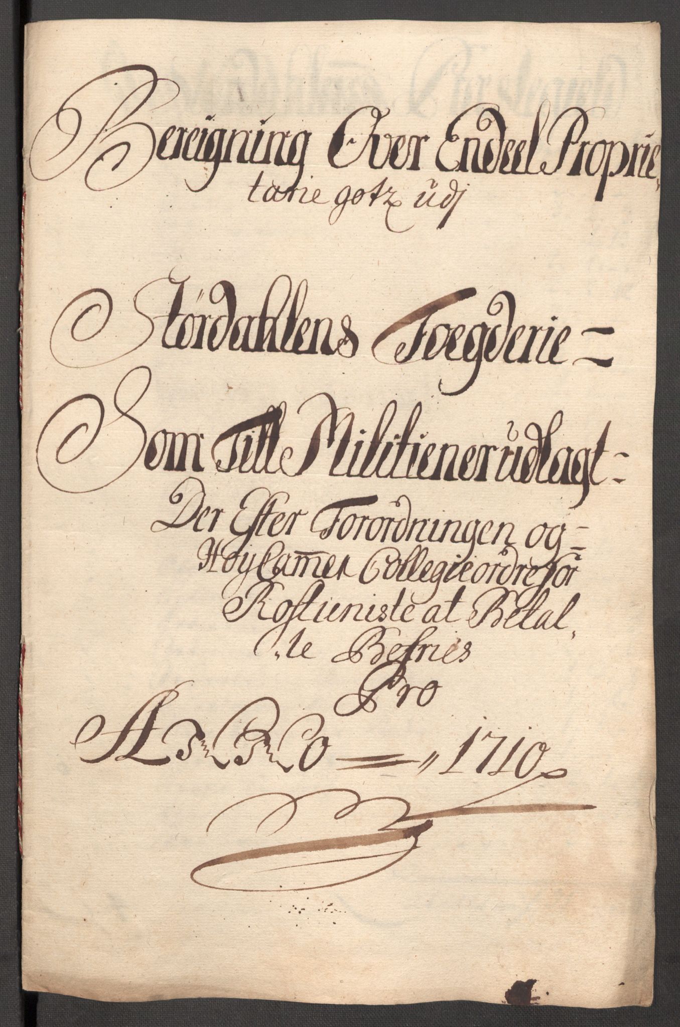 Rentekammeret inntil 1814, Reviderte regnskaper, Fogderegnskap, AV/RA-EA-4092/R62/L4200: Fogderegnskap Stjørdal og Verdal, 1710, p. 227