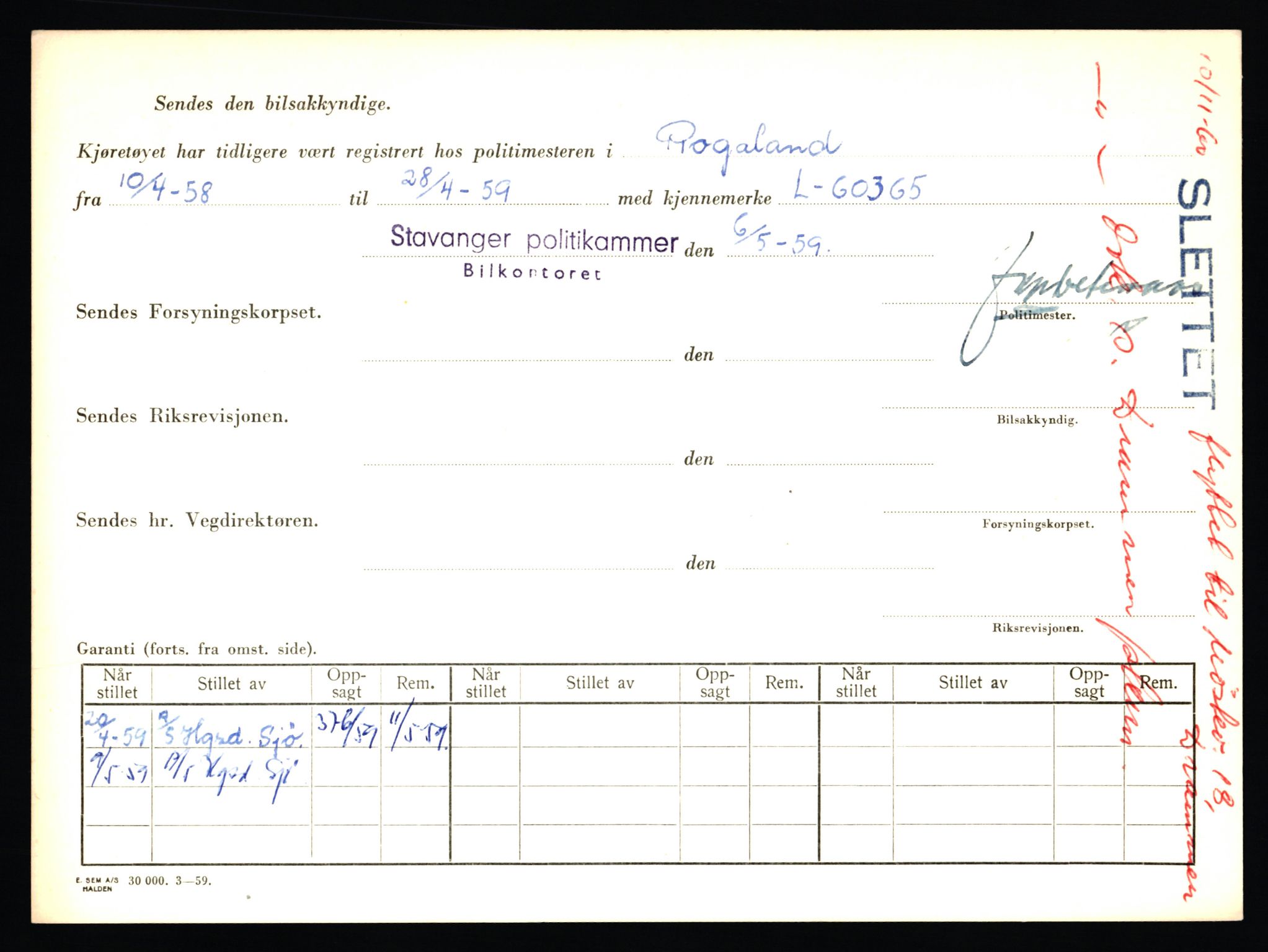 Stavanger trafikkstasjon, AV/SAST-A-101942/0/F/L0005: L-1350 - L-1699, 1930-1971, p. 1886