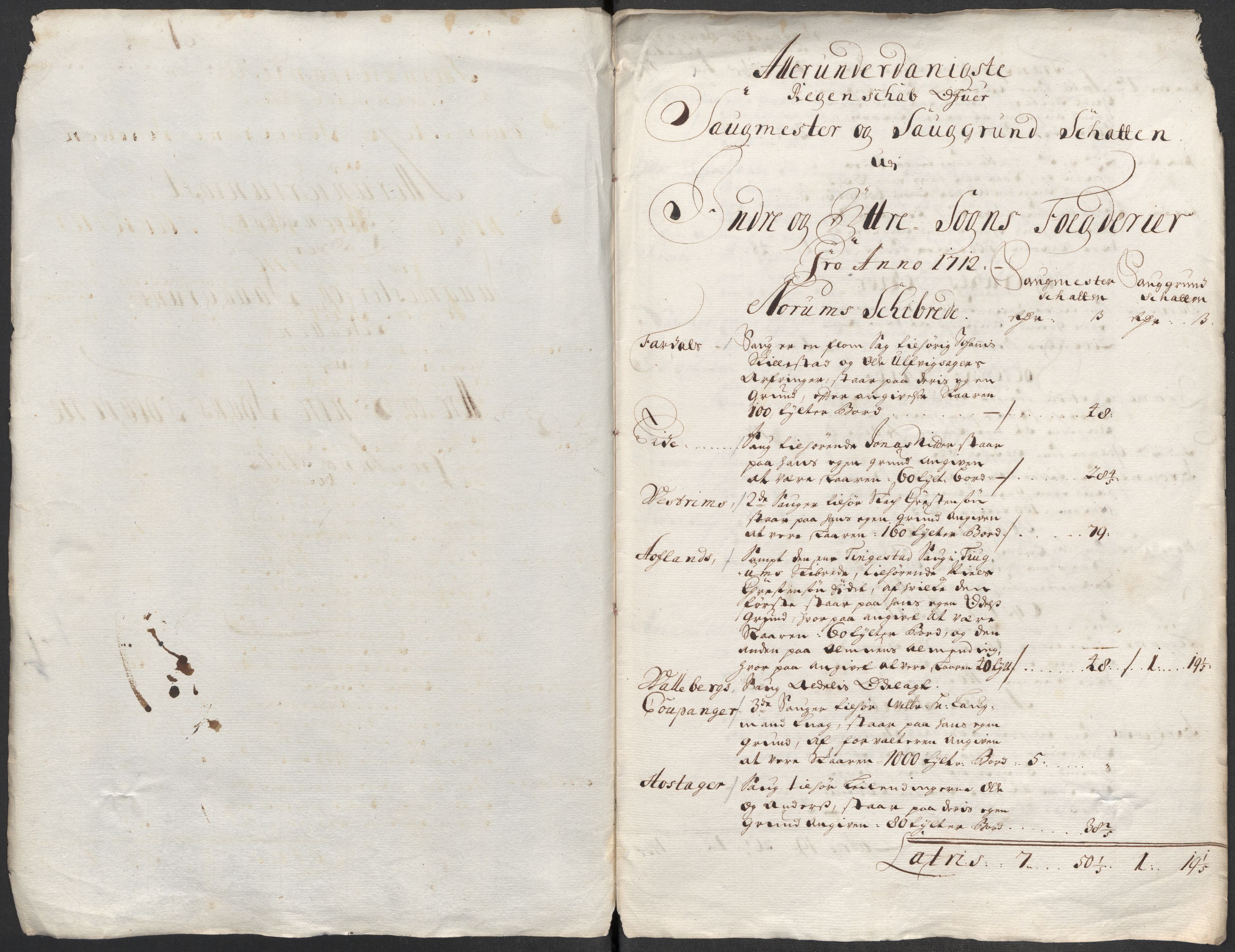 Rentekammeret inntil 1814, Reviderte regnskaper, Fogderegnskap, RA/EA-4092/R52/L3318: Fogderegnskap Sogn, 1712, p. 163