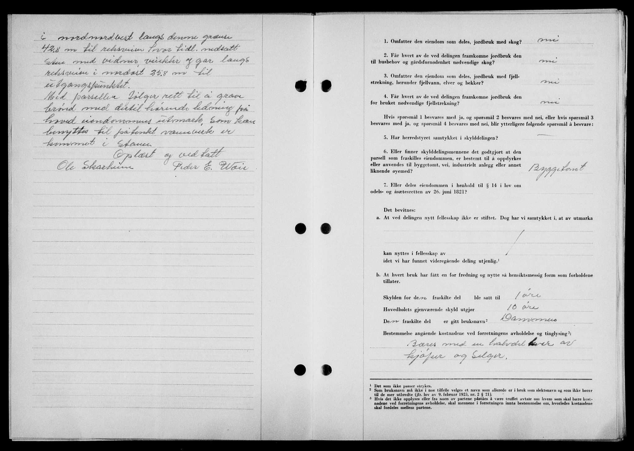 Lofoten sorenskriveri, SAT/A-0017/1/2/2C/L0018a: Mortgage book no. 18a, 1948-1948, Diary no: : 1180/1948