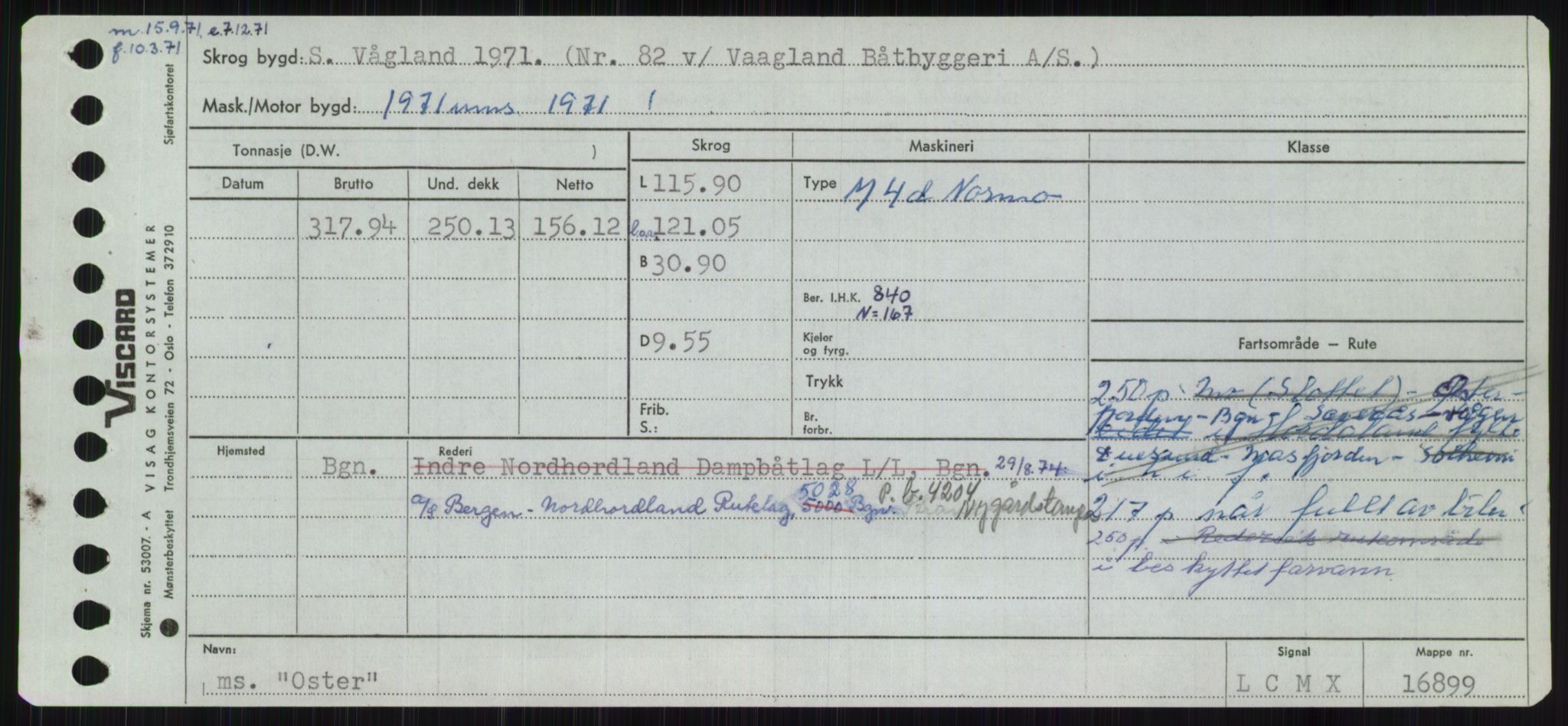 Sjøfartsdirektoratet med forløpere, Skipsmålingen, AV/RA-S-1627/H/Ha/L0004/0002: Fartøy, Mas-R / Fartøy, Odin-R, p. 179