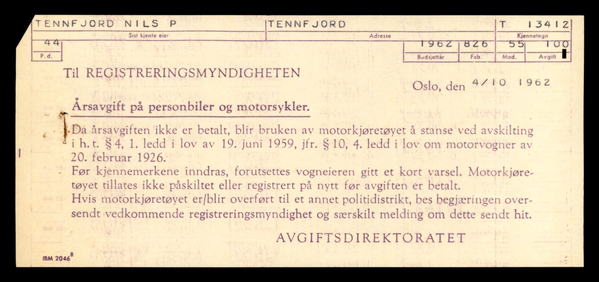 Møre og Romsdal vegkontor - Ålesund trafikkstasjon, AV/SAT-A-4099/F/Fe/L0039: Registreringskort for kjøretøy T 13361 - T 13530, 1927-1998, p. 867