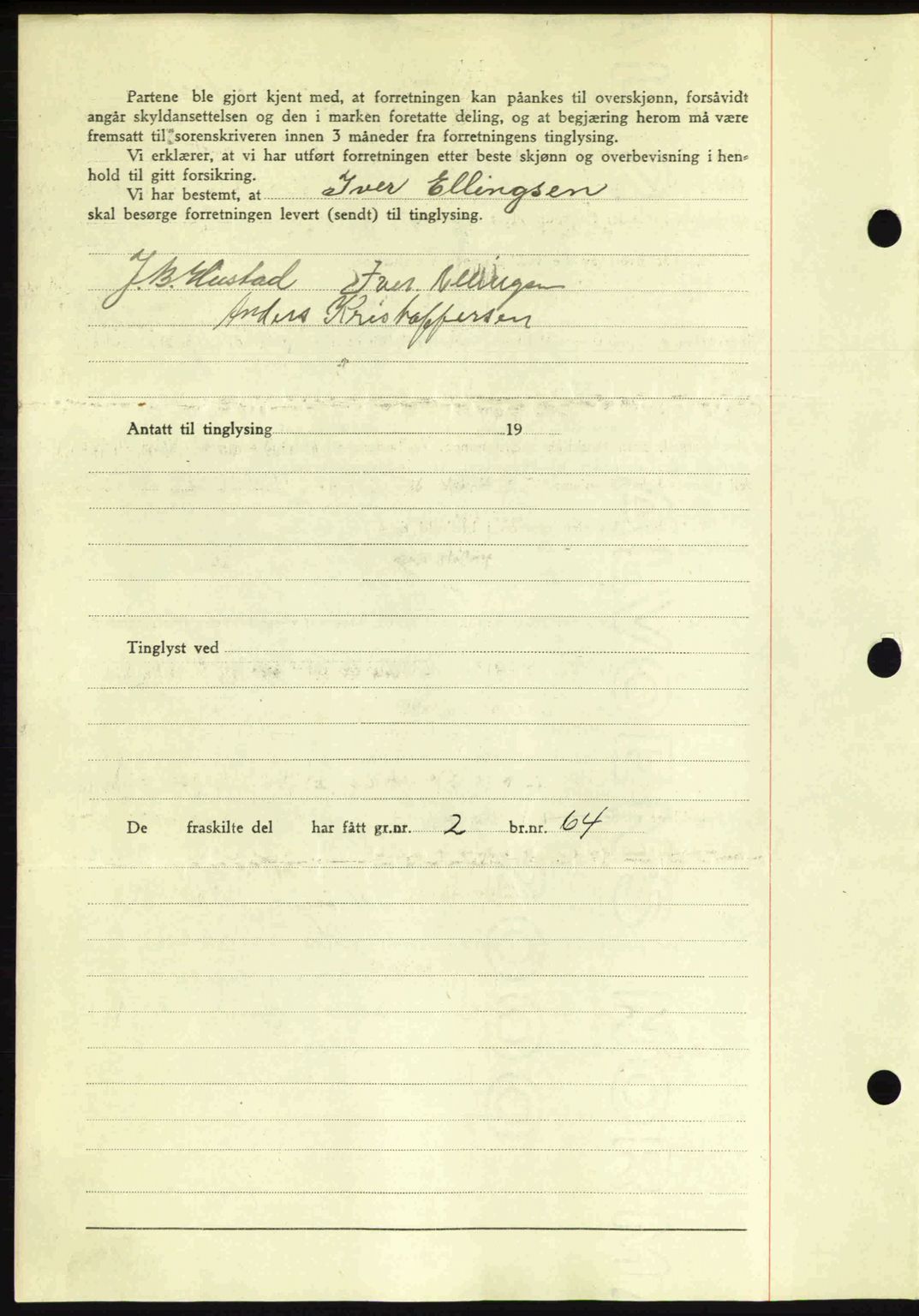 Romsdal sorenskriveri, AV/SAT-A-4149/1/2/2C: Mortgage book no. A15, 1943-1944, Diary no: : 197/1944