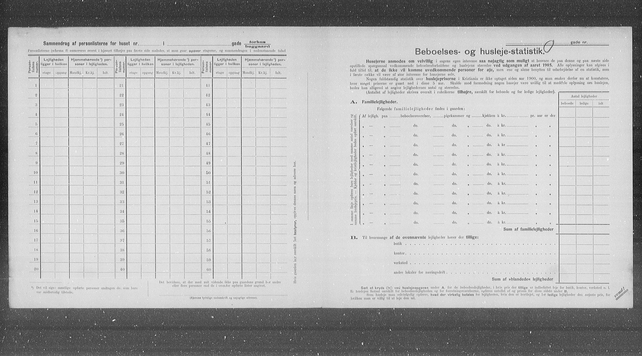 OBA, Municipal Census 1905 for Kristiania, 1905, p. 36322