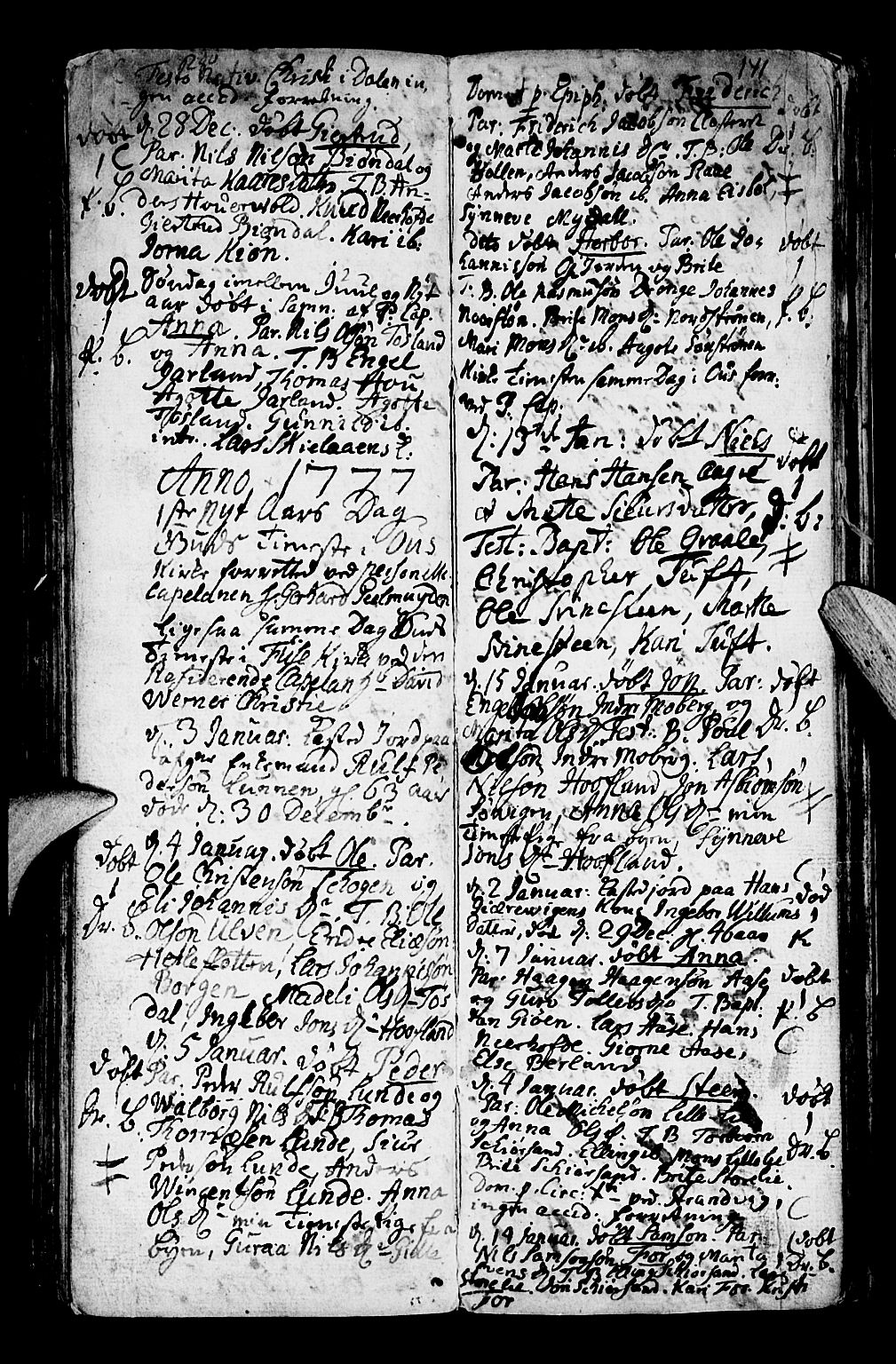 Os sokneprestembete, SAB/A-99929: Parish register (official) no. A 9, 1766-1779, p. 141