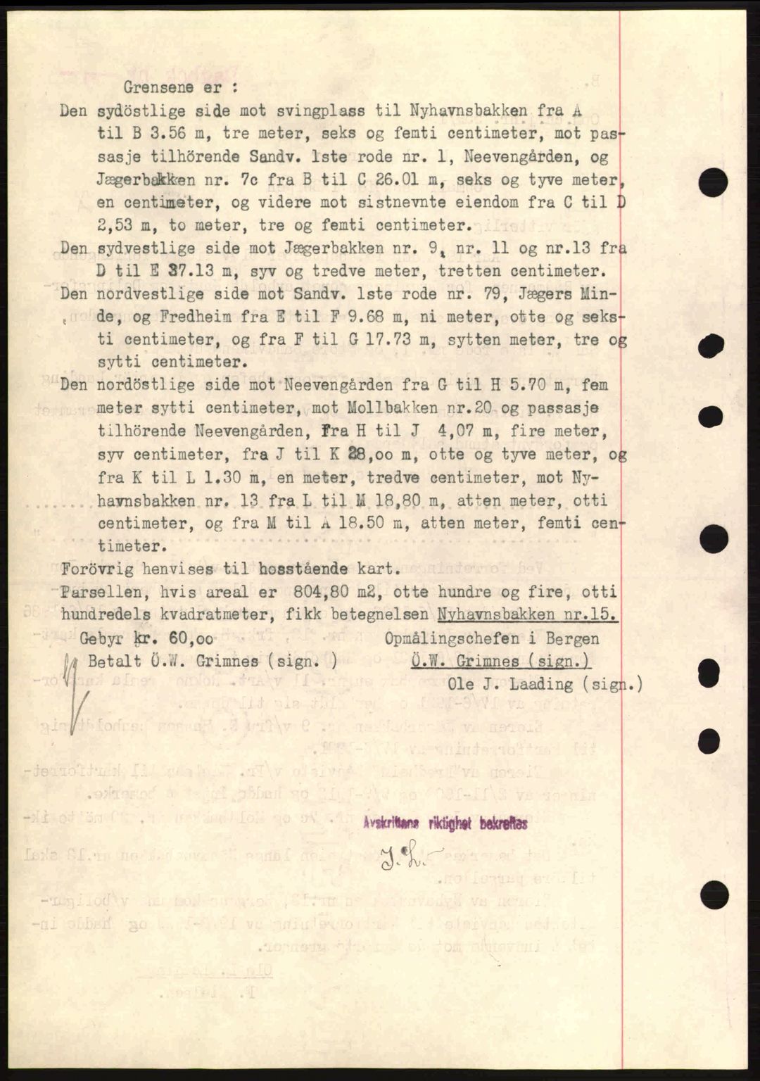 Byfogd og Byskriver i Bergen, SAB/A-3401/03/03Bc/L0004: Mortgage book no. A3-4, 1936-1937, Diary no: : 841/1937