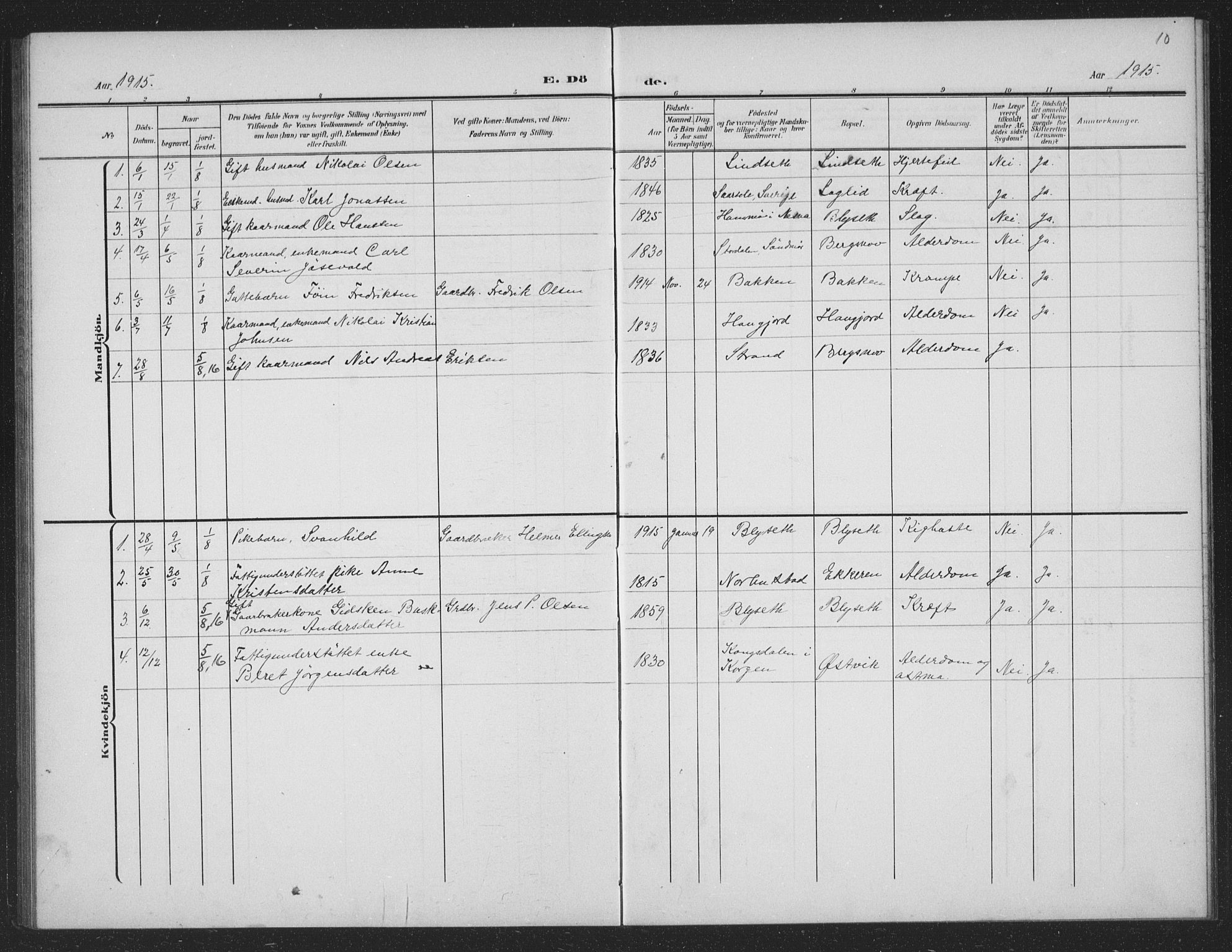 Ministerialprotokoller, klokkerbøker og fødselsregistre - Nordland, AV/SAT-A-1459/833/L0502: Parish register (copy) no. 833C01, 1906-1934, p. 10