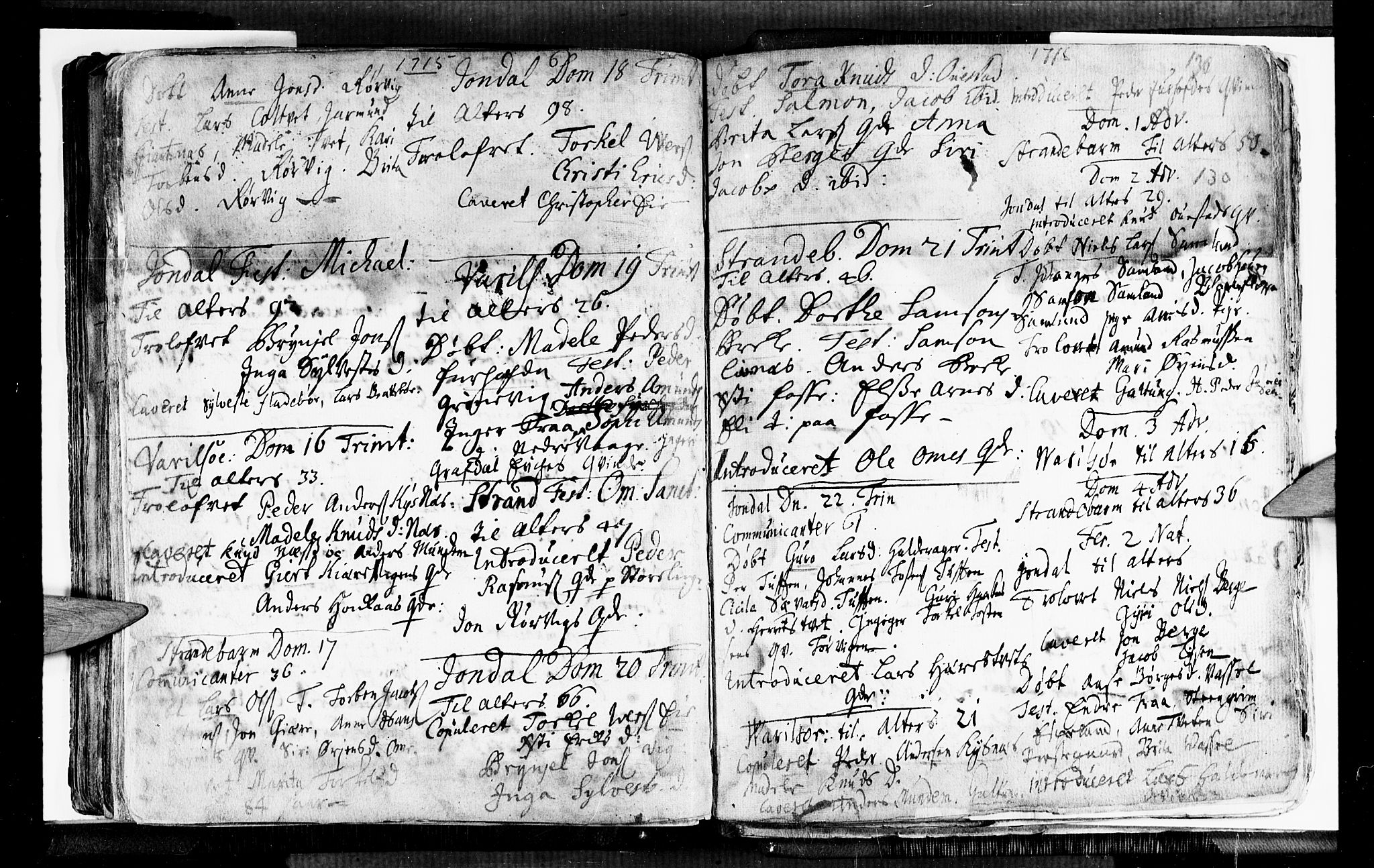 Strandebarm sokneprestembete, AV/SAB-A-78401/H/Haa: Parish register (official) no. A 1, 1670-1726, p. 130