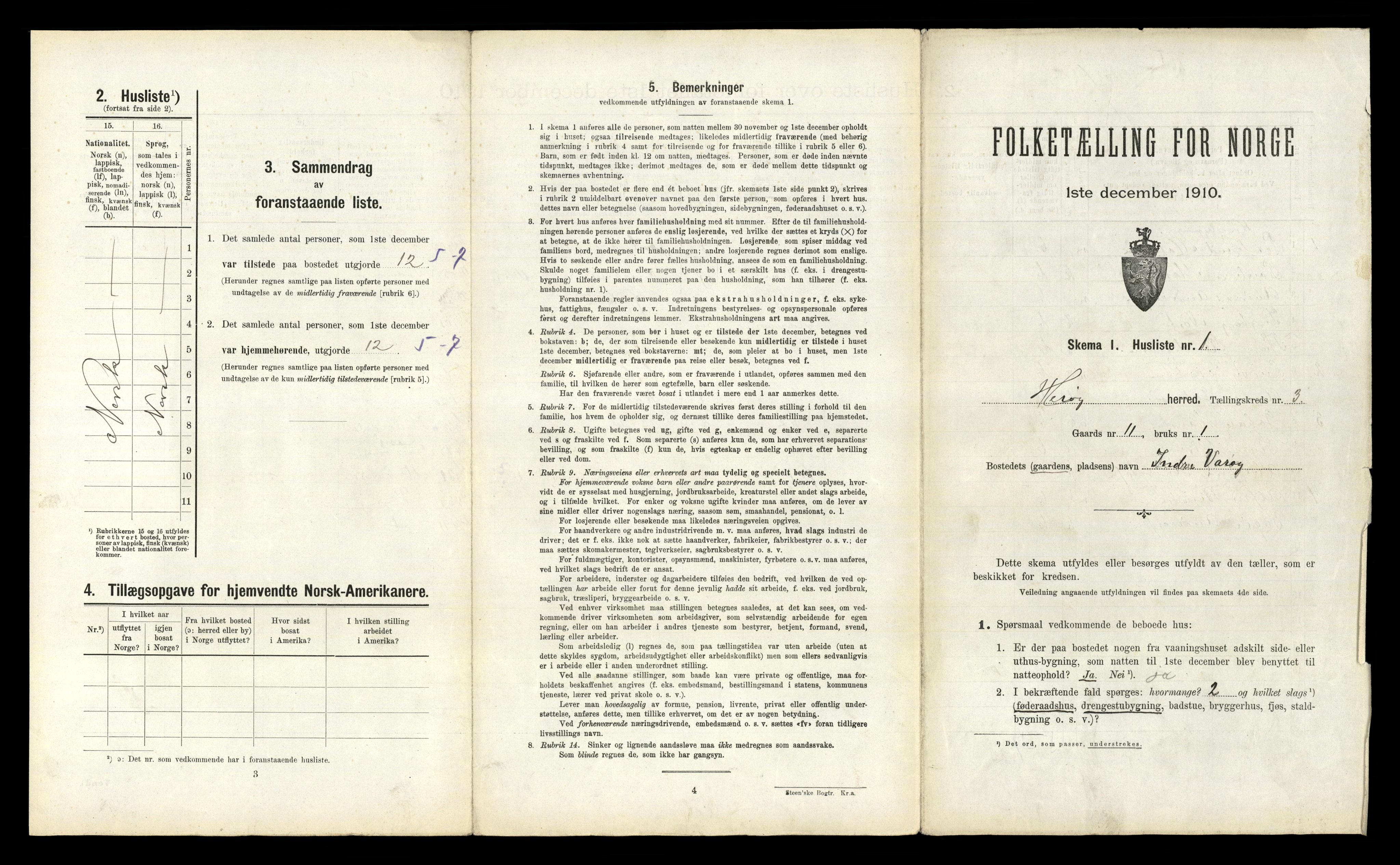 RA, 1910 census for Herøy, 1910, p. 295