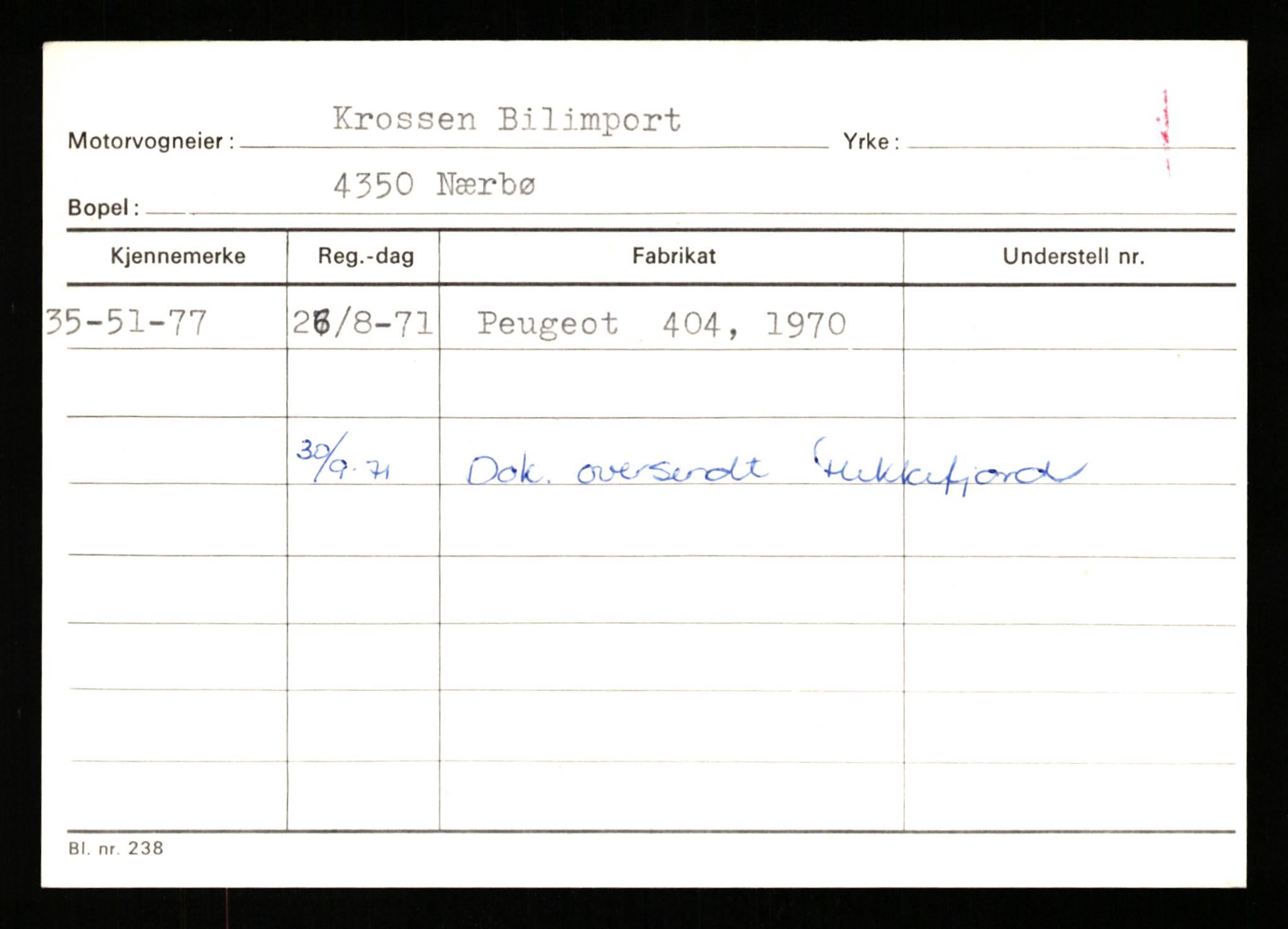 Stavanger trafikkstasjon, AV/SAST-A-101942/0/G/L0011: Registreringsnummer: 240000 - 363477, 1930-1971, p. 3125