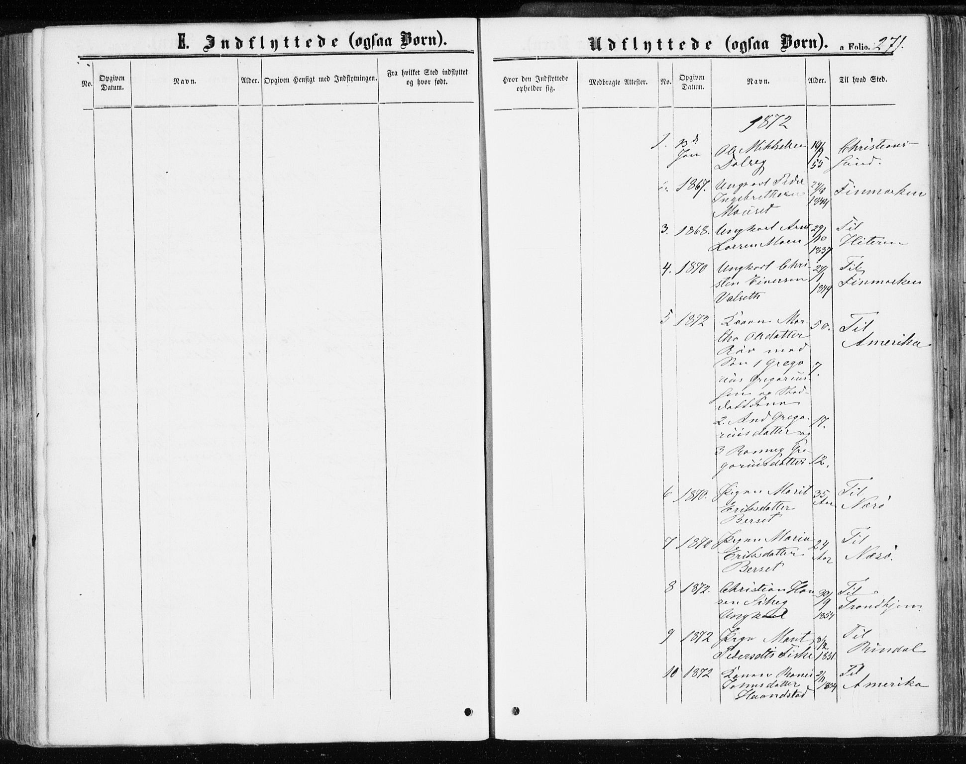 Ministerialprotokoller, klokkerbøker og fødselsregistre - Møre og Romsdal, SAT/A-1454/595/L1045: Parish register (official) no. 595A07, 1863-1873, p. 271