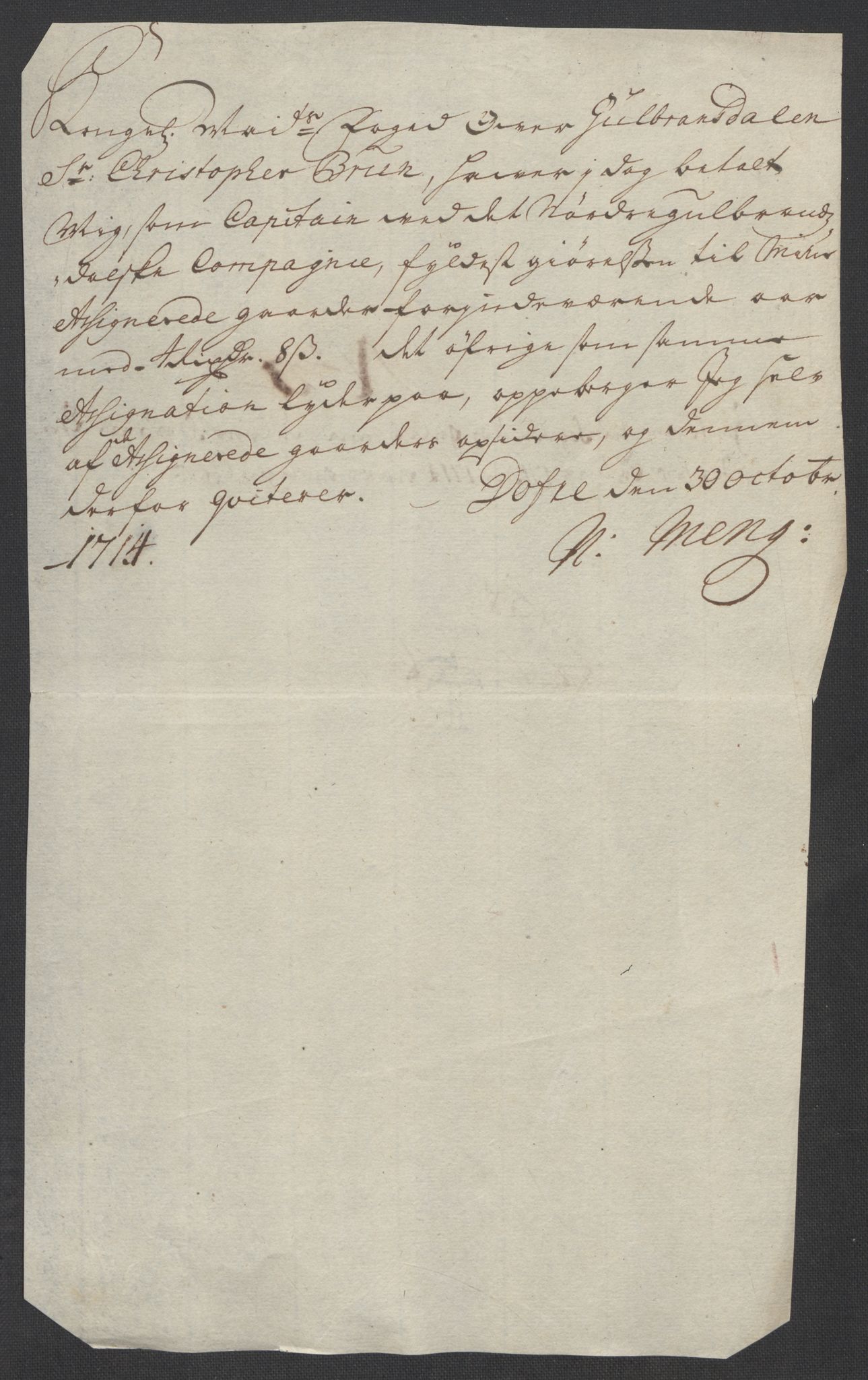 Rentekammeret inntil 1814, Reviderte regnskaper, Fogderegnskap, AV/RA-EA-4092/R17/L1183: Fogderegnskap Gudbrandsdal, 1714, p. 359