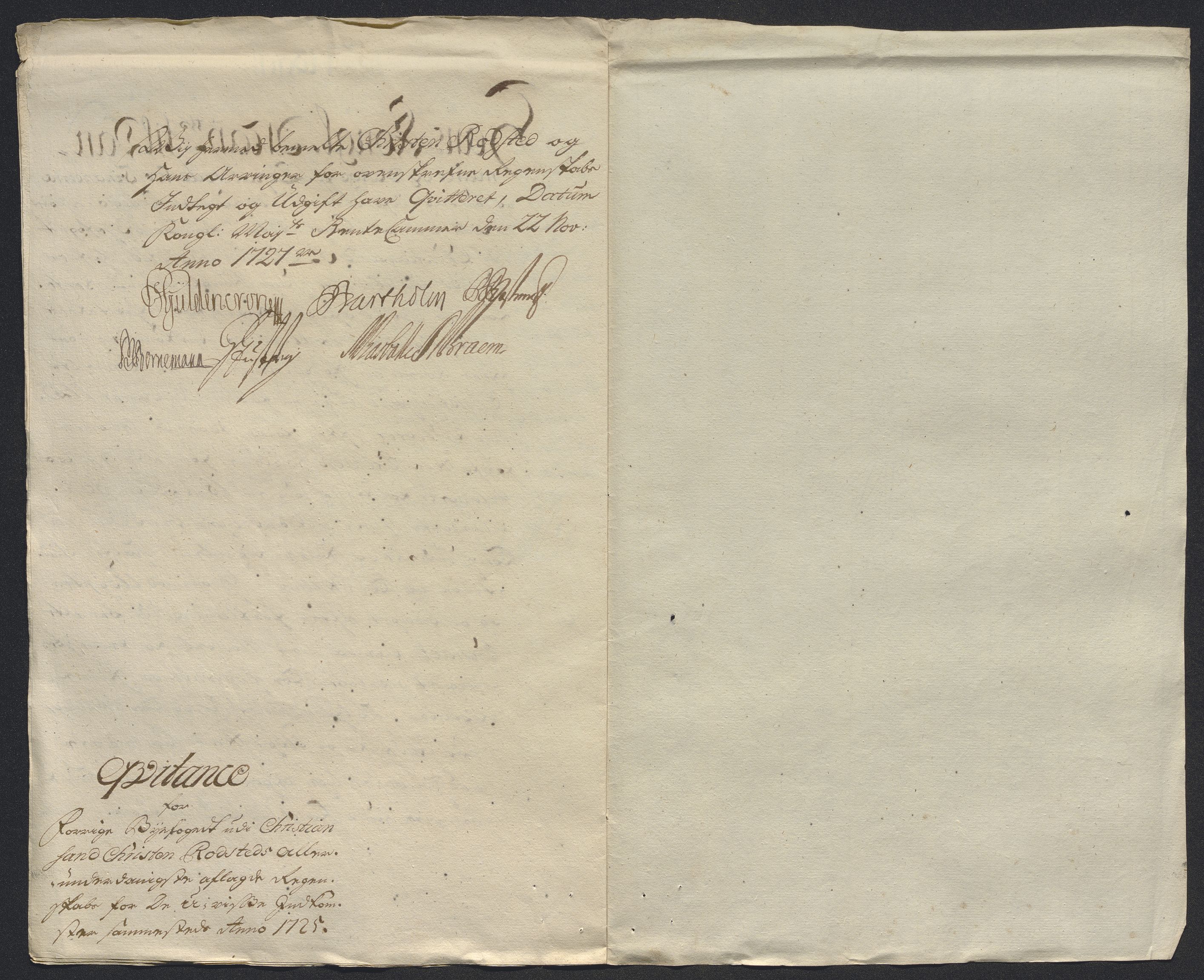 Rentekammeret inntil 1814, Reviderte regnskaper, Byregnskaper, AV/RA-EA-4066/R/Rm/L0286: [M19] Sikt og sakefall, 1719-1727, p. 431