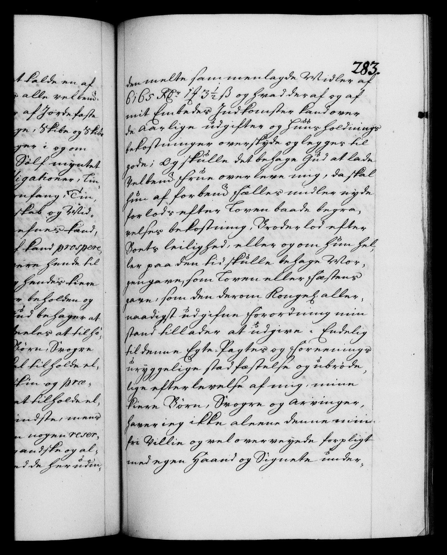 Danske Kanselli 1572-1799, AV/RA-EA-3023/F/Fc/Fca/Fcaa/L0020: Norske registre, 1708-1711, p. 283a