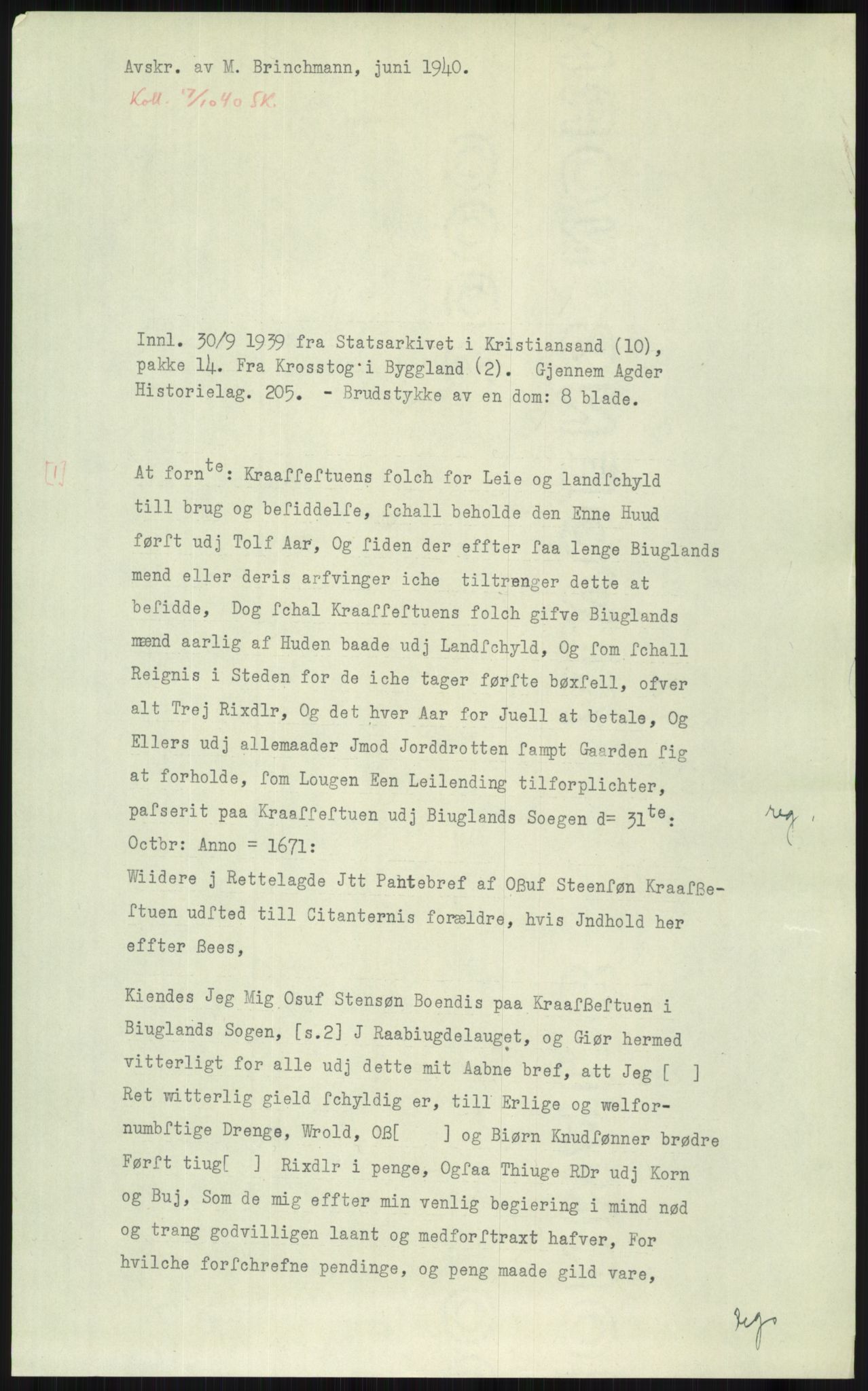 Samlinger til kildeutgivelse, Diplomavskriftsamlingen, AV/RA-EA-4053/H/Ha, p. 3452