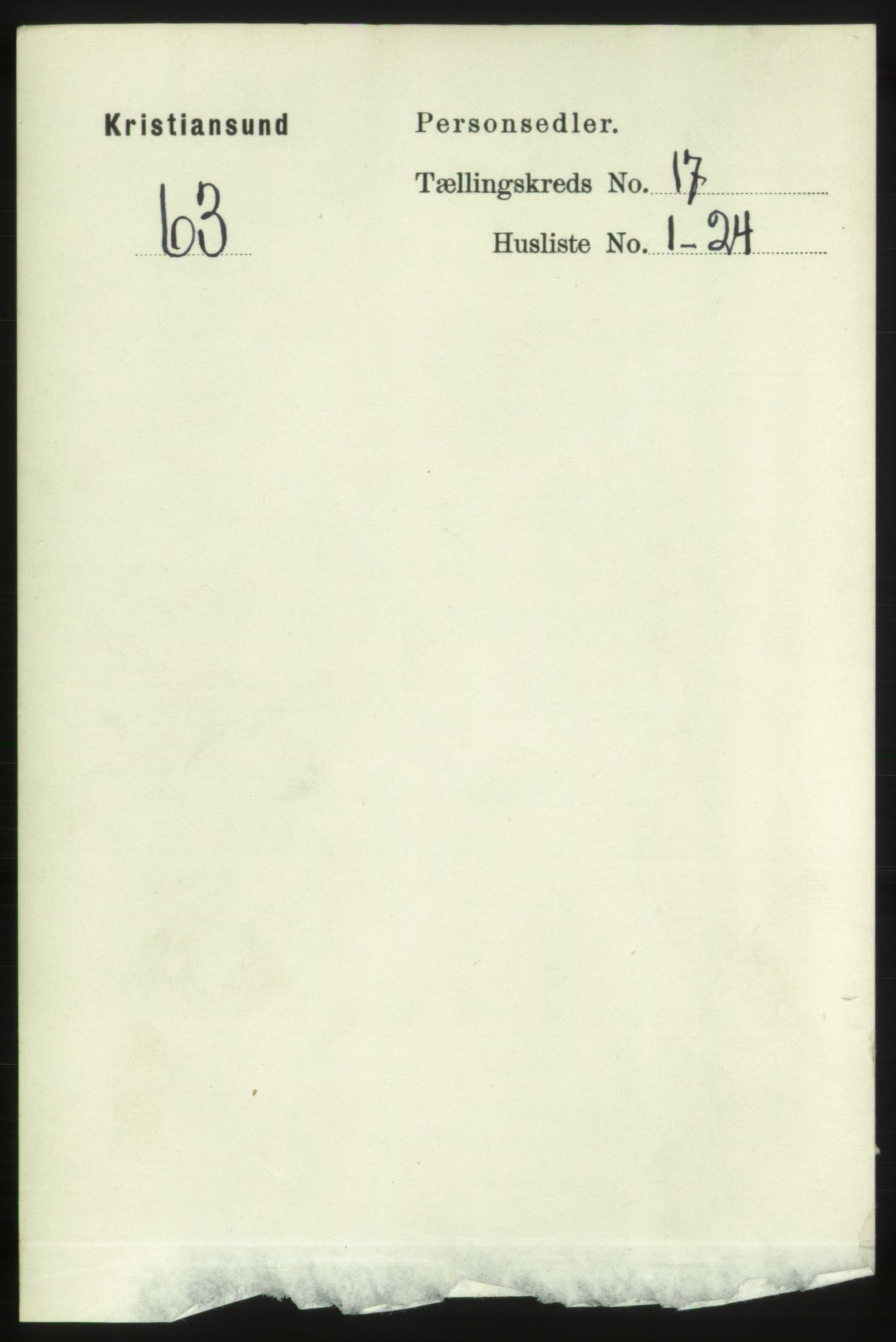 RA, 1891 census for 1503 Kristiansund, 1891, p. 11649