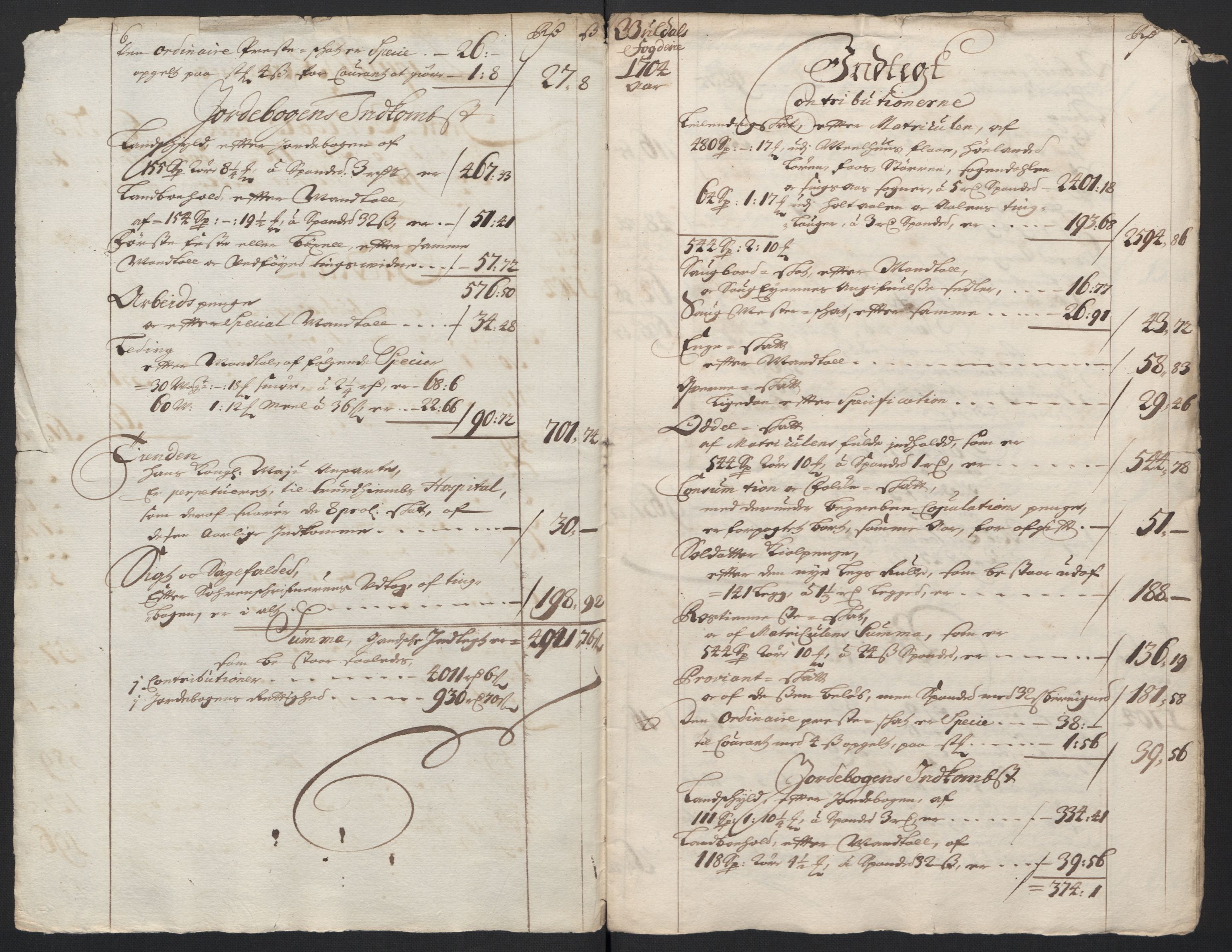 Rentekammeret inntil 1814, Reviderte regnskaper, Fogderegnskap, AV/RA-EA-4092/R60/L3954: Fogderegnskap Orkdal og Gauldal, 1704, p. 21