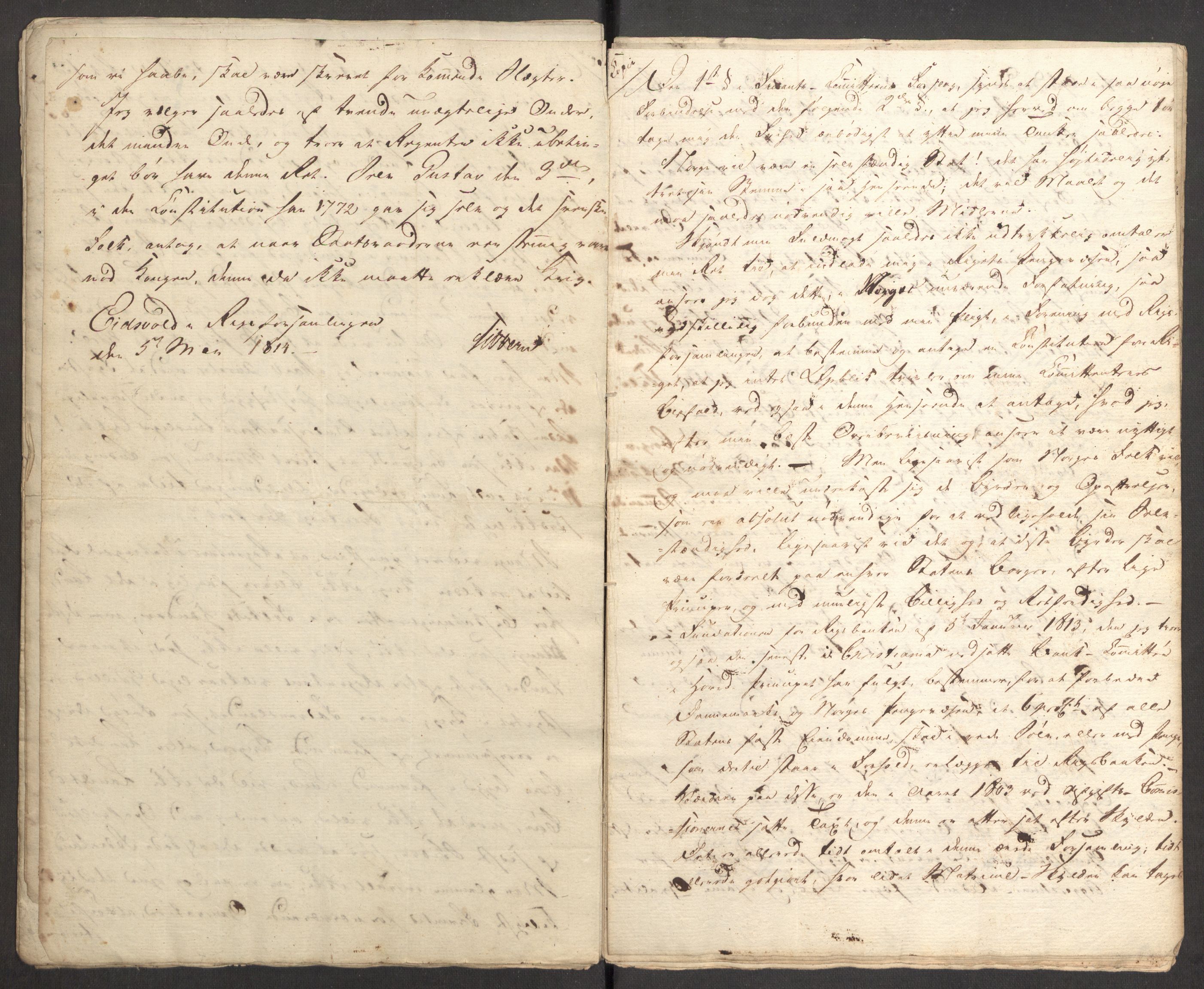 Sibbern-slekten, AV/RA-PA-0281/F/L0004: Statsråd Valentin Sibberns politiske papirer, regnskapsprot., 1814, p. 32