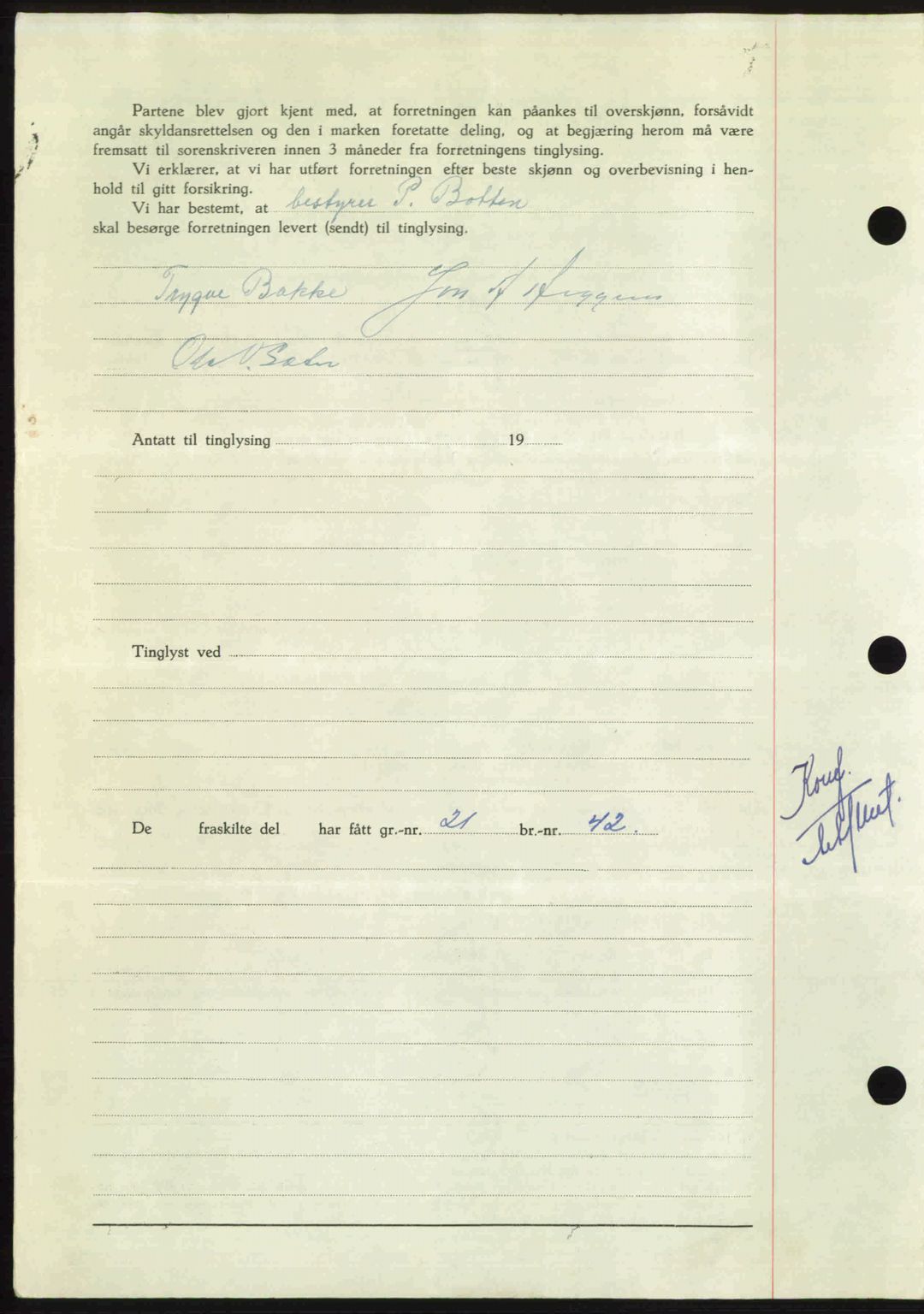 Nordmøre sorenskriveri, AV/SAT-A-4132/1/2/2Ca: Mortgage book no. A114, 1950-1950, Diary no: : 1226/1950