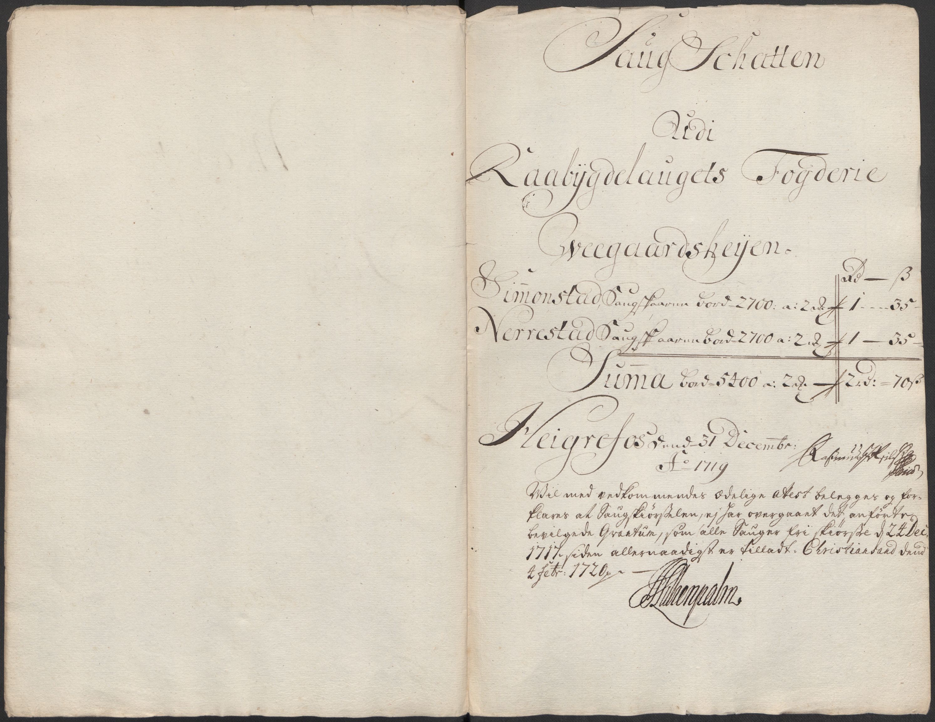 Rentekammeret inntil 1814, Reviderte regnskaper, Fogderegnskap, AV/RA-EA-4092/R40/L2453: Fogderegnskap Råbyggelag, 1718-1719, p. 286