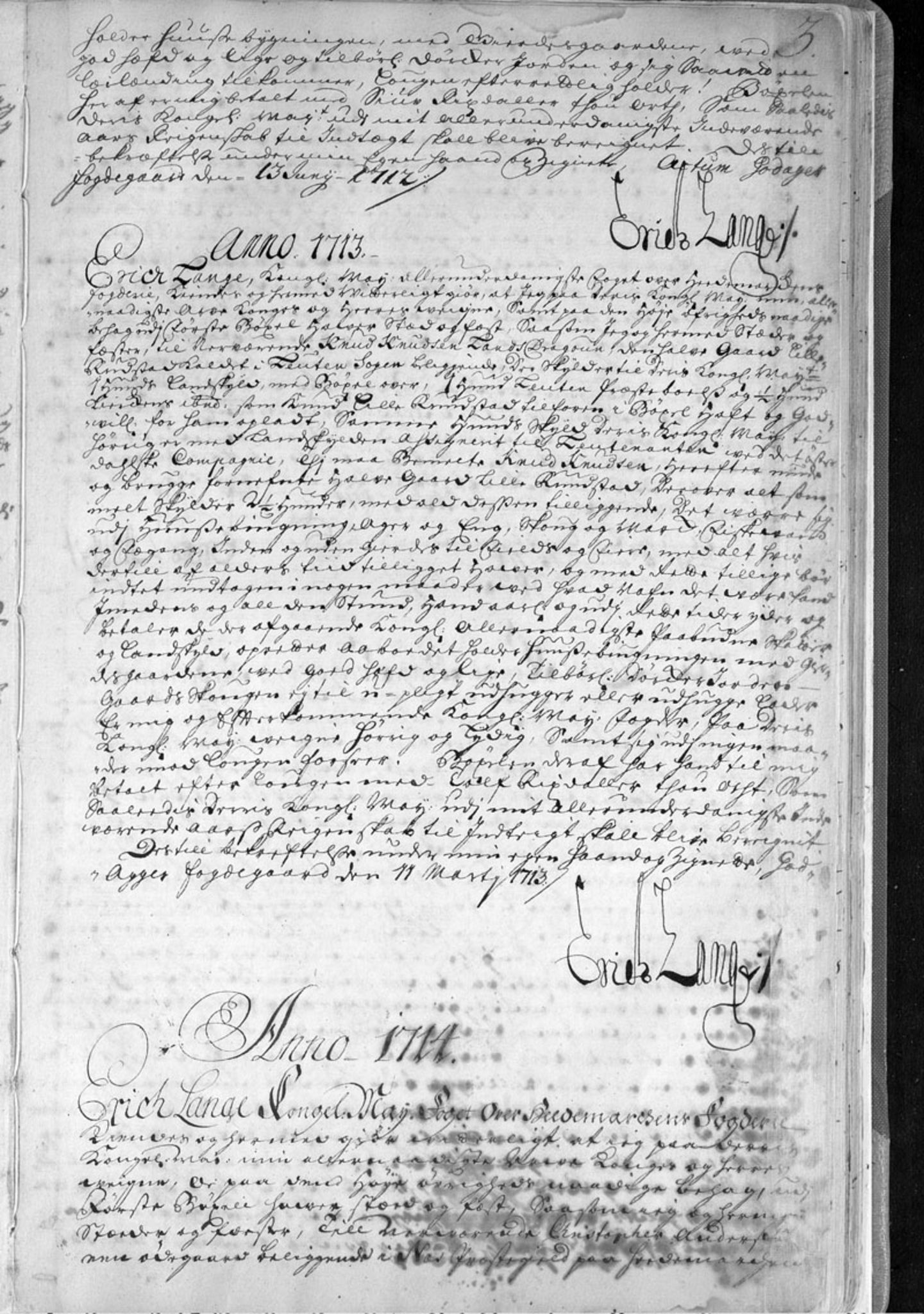 Hedemarken fogderi, AV/SAH-FOGDH-001/F/Fb/Fba/L0001: Bygselprotokoll, 1711-1797, p. 3a