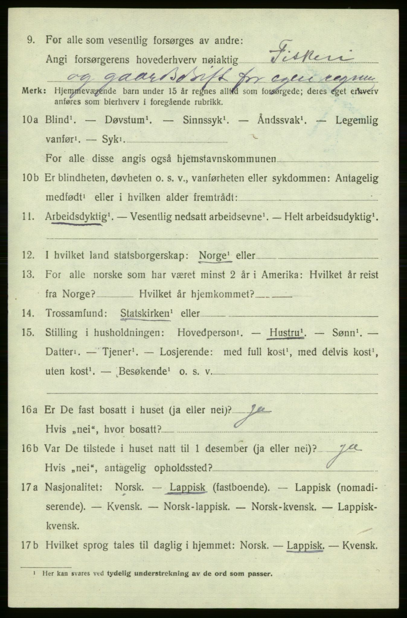 SATØ, 1920 census for , 1920, p. 2921