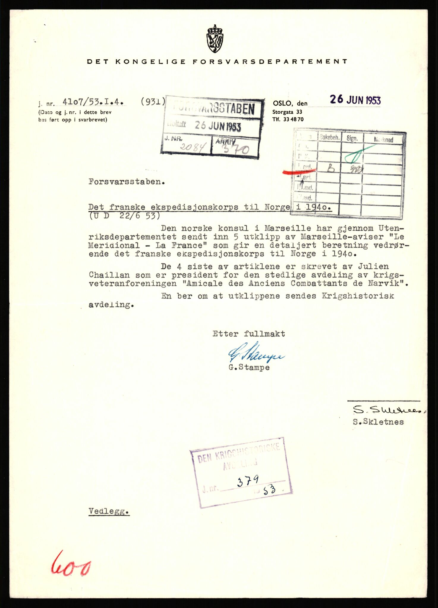 Forsvaret, Forsvarets krigshistoriske avdeling, AV/RA-RAFA-2017/Y/Yd/L0172: II-C-11-940-970  -  Storbritannia.  Frankrike.  Polen.  Jugoslavia., 1940-1945, p. 513