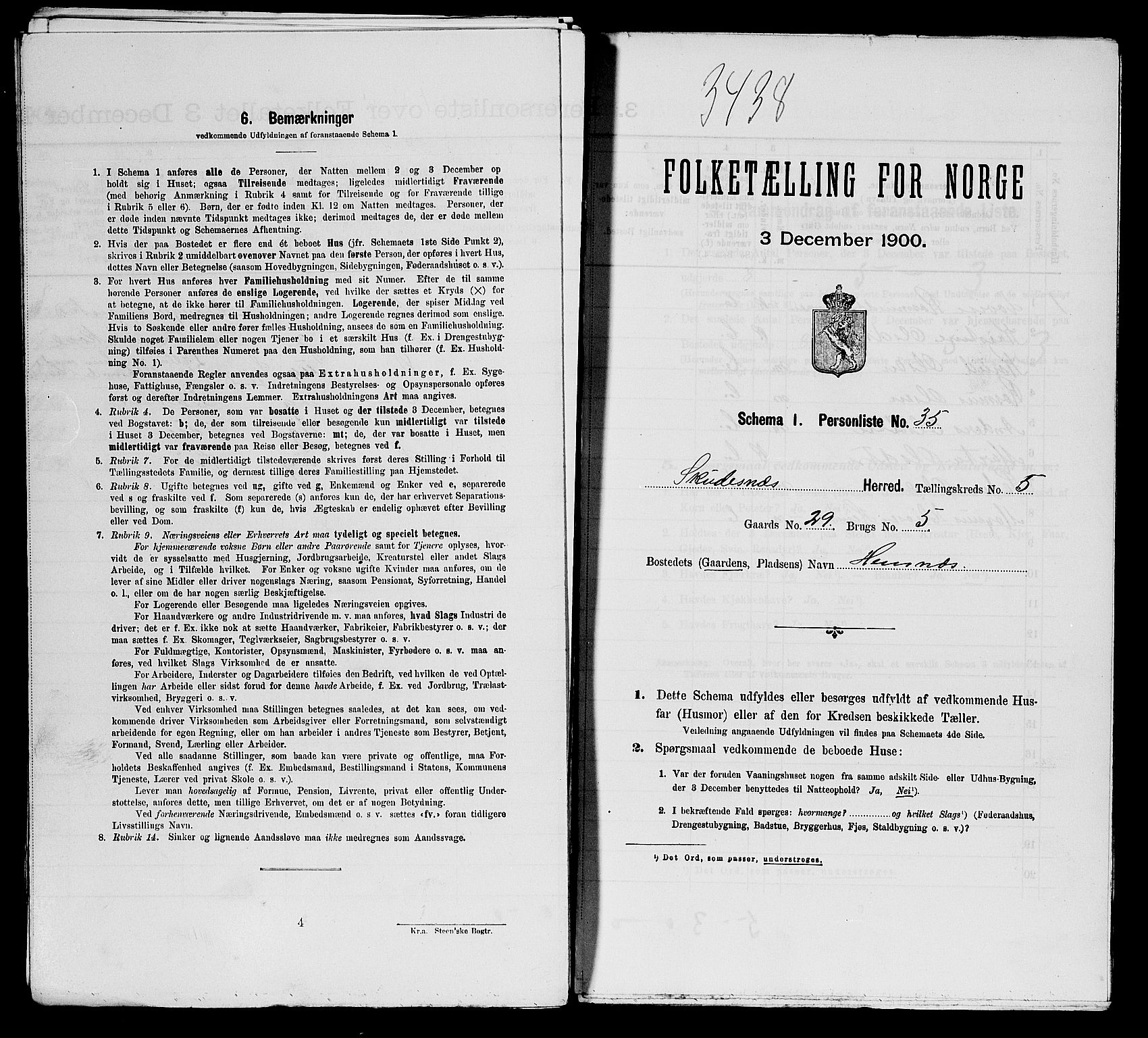 SAST, 1900 census for Skudenes, 1900, p. 759