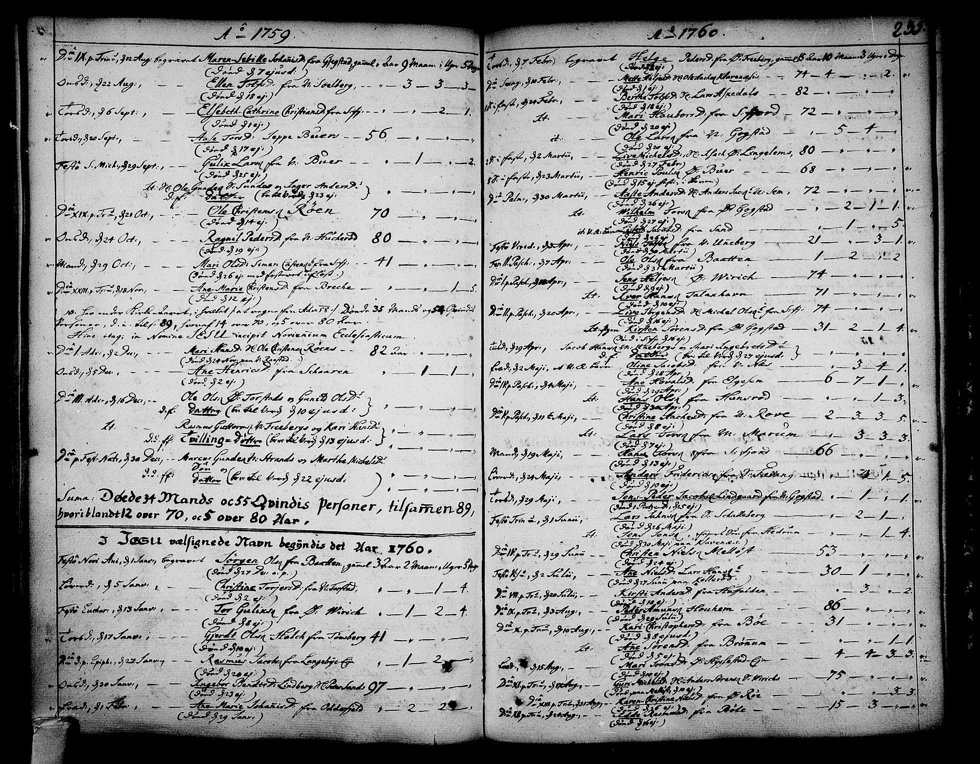 Sandar kirkebøker, SAKO/A-243/F/Fa/L0002: Parish register (official) no. 2, 1733-1788, p. 235