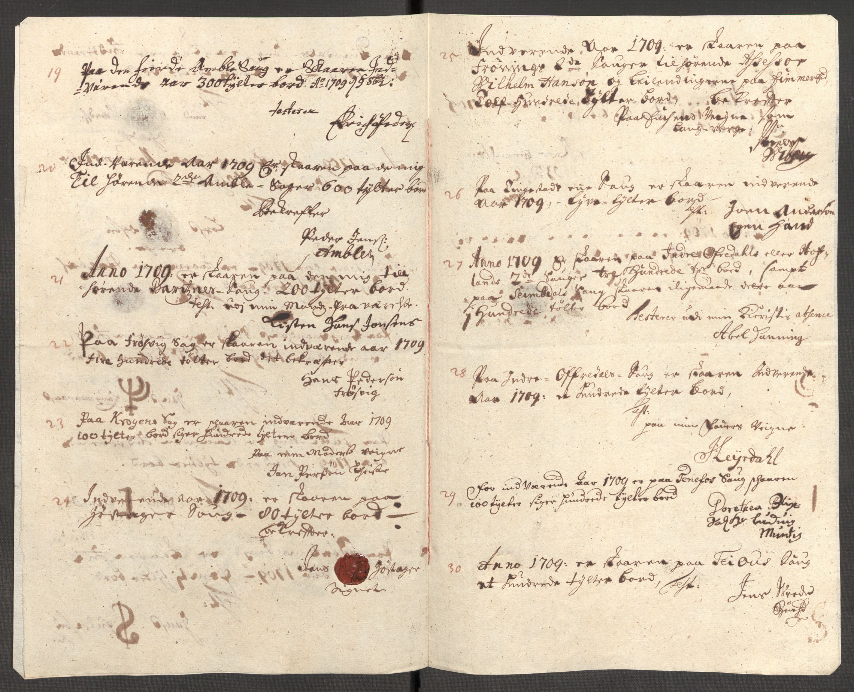 Rentekammeret inntil 1814, Reviderte regnskaper, Fogderegnskap, AV/RA-EA-4092/R52/L3316: Fogderegnskap Sogn, 1709-1710, p. 136