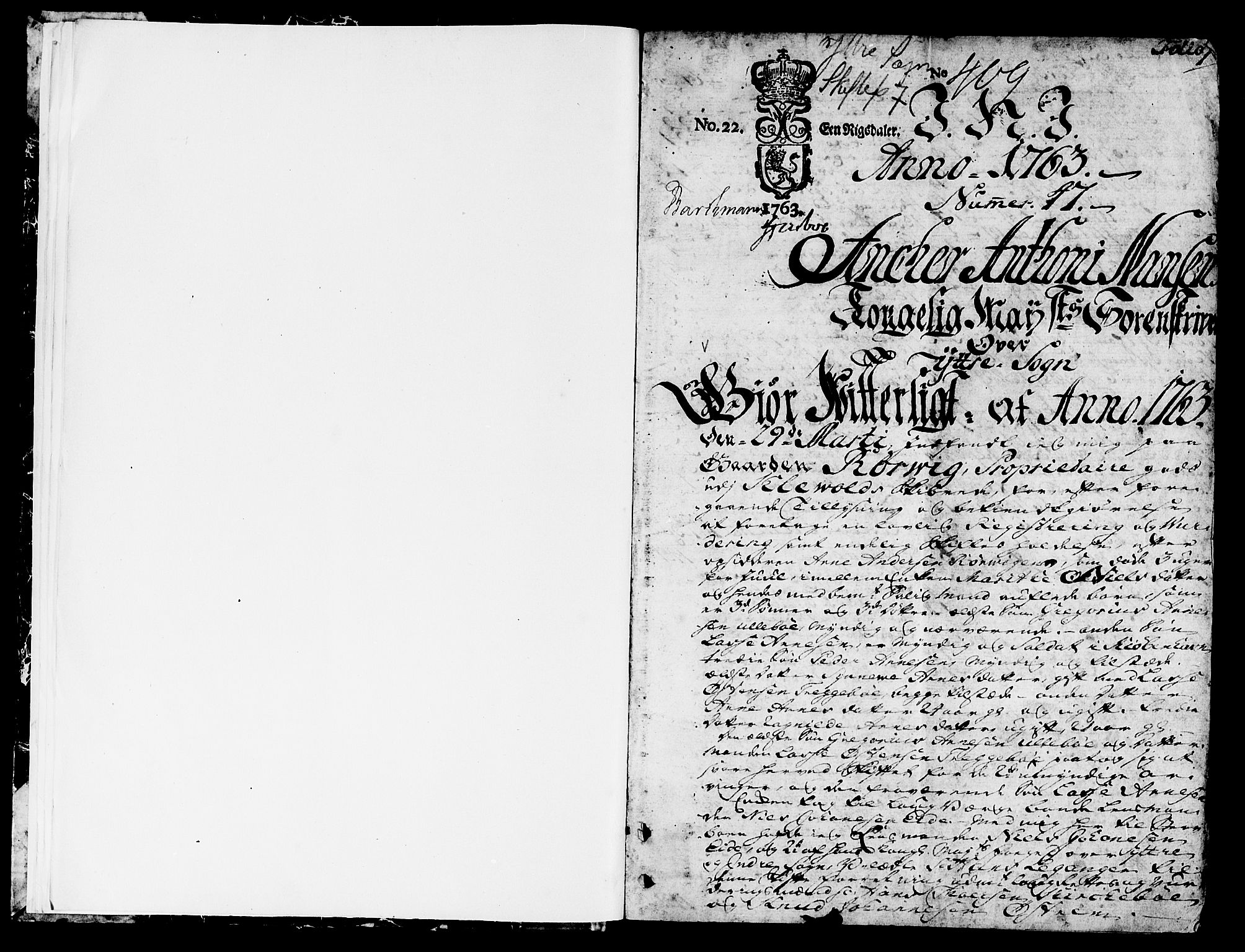 Ytre Sogn tingrett, SAB/A-2601/1/H/Ha/L0008a: Skifteprotokoll, 1763-1766, p. 0b-1a